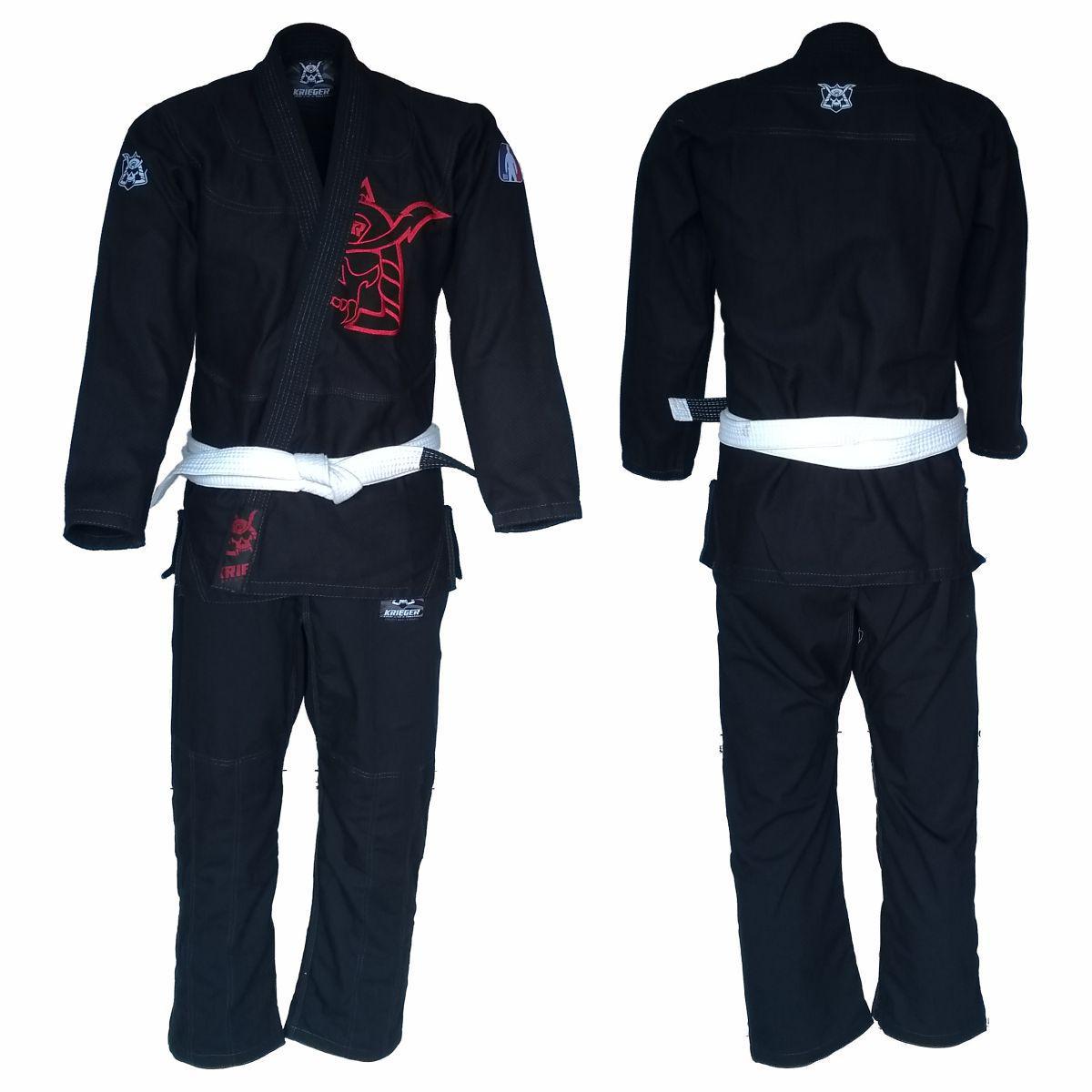 Miniatura Kimono Jiu-Jitsu Bjj - Krieger - Phantom Preto E Vermelho A0