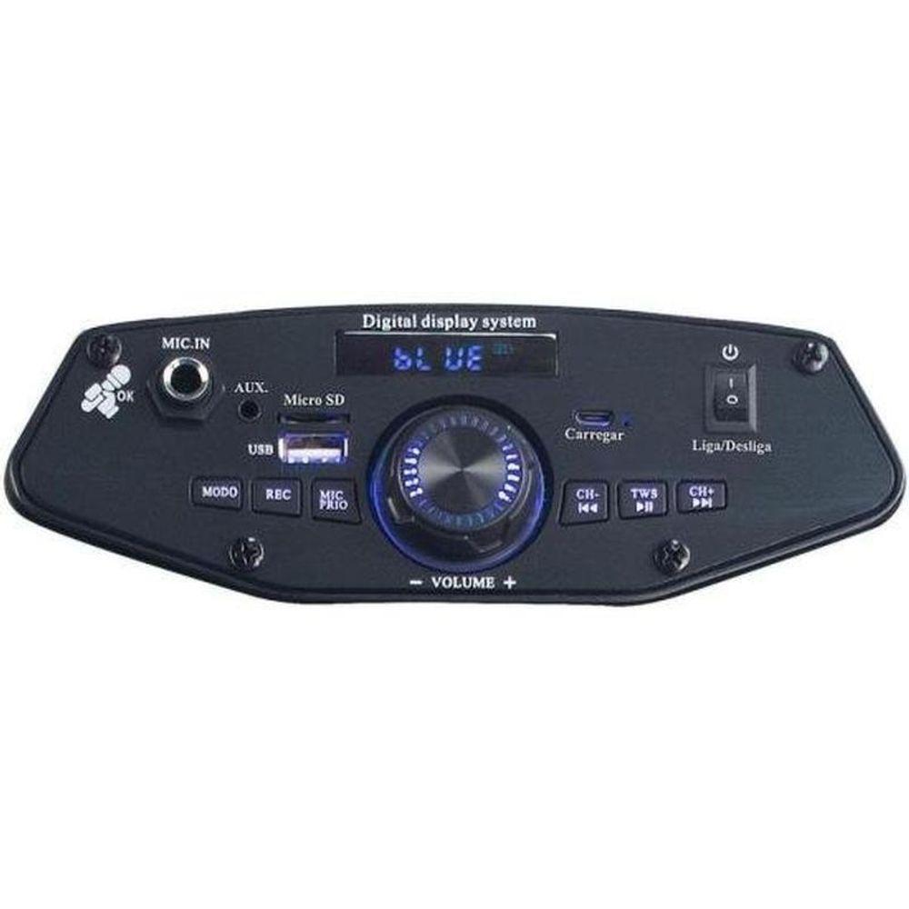 Miniatura Caixa De Som Aquário Hp-250 Bluetooth 250w Preta