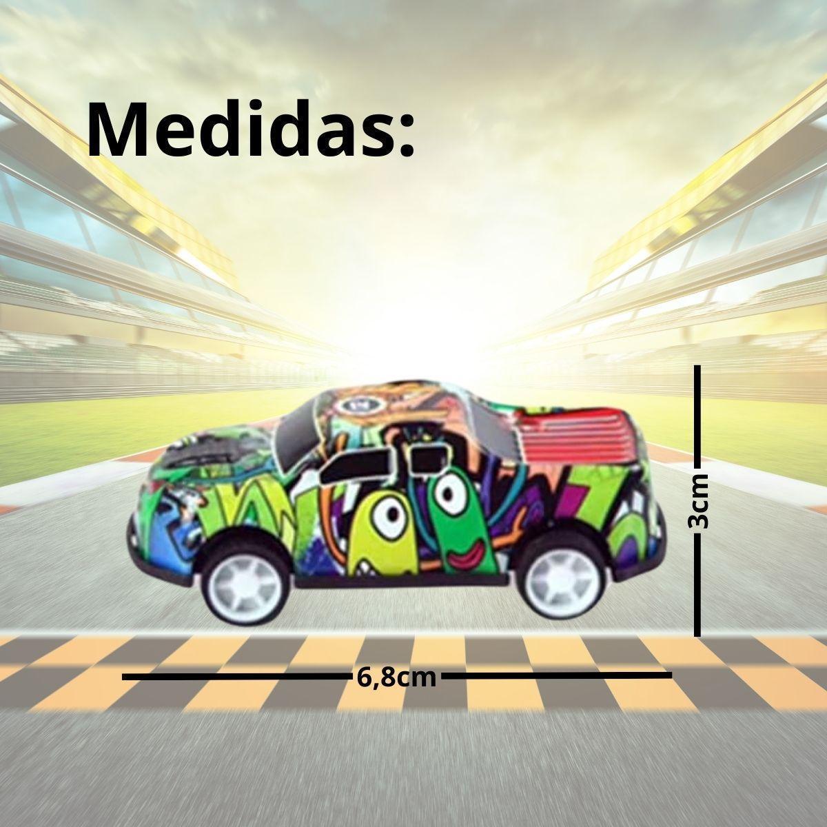 Miniatura Conjunto Com 6 Carrinhos Radicais De Brinquedo