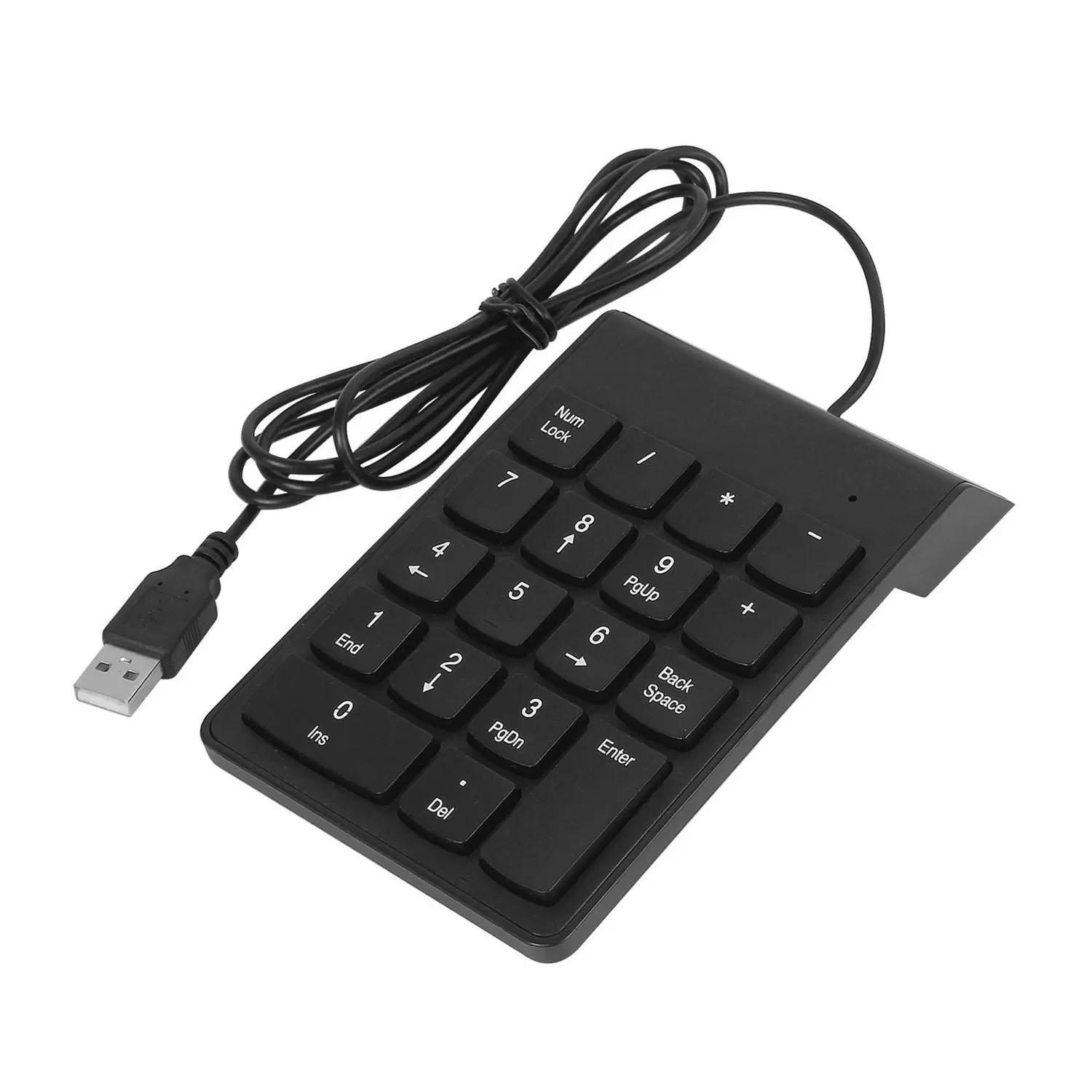 Miniatura Teclado Usb Numerico Numerais Com Números 18 Teclas