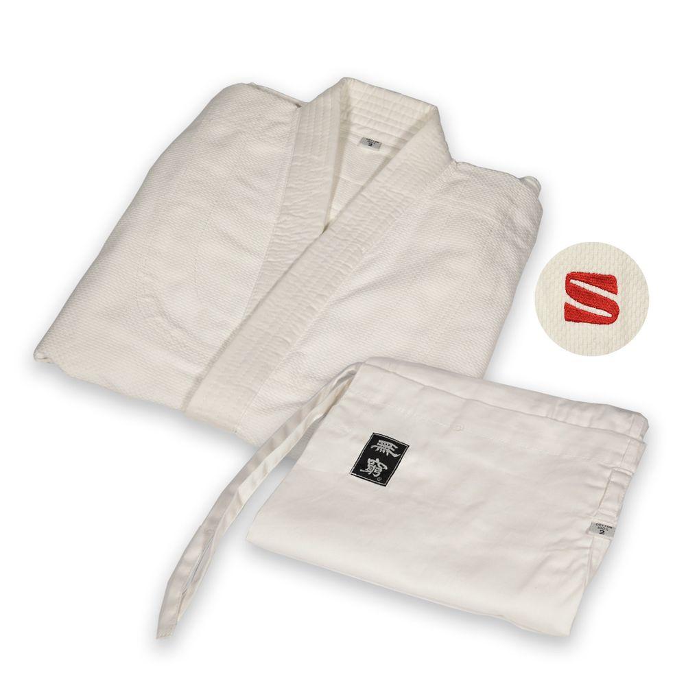 Miniatura Judogui Kimono Kusakura Jkw Branco 100% Algodão Sem Selo Ijf Approved Tamanho 4.0