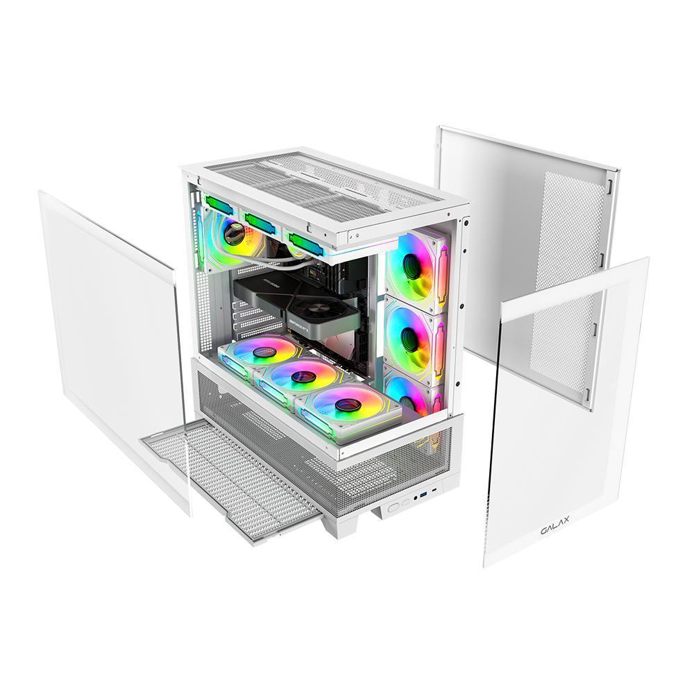 Gabinete Galax Centaurus White Atx Frontal Vidro Sem Fan
