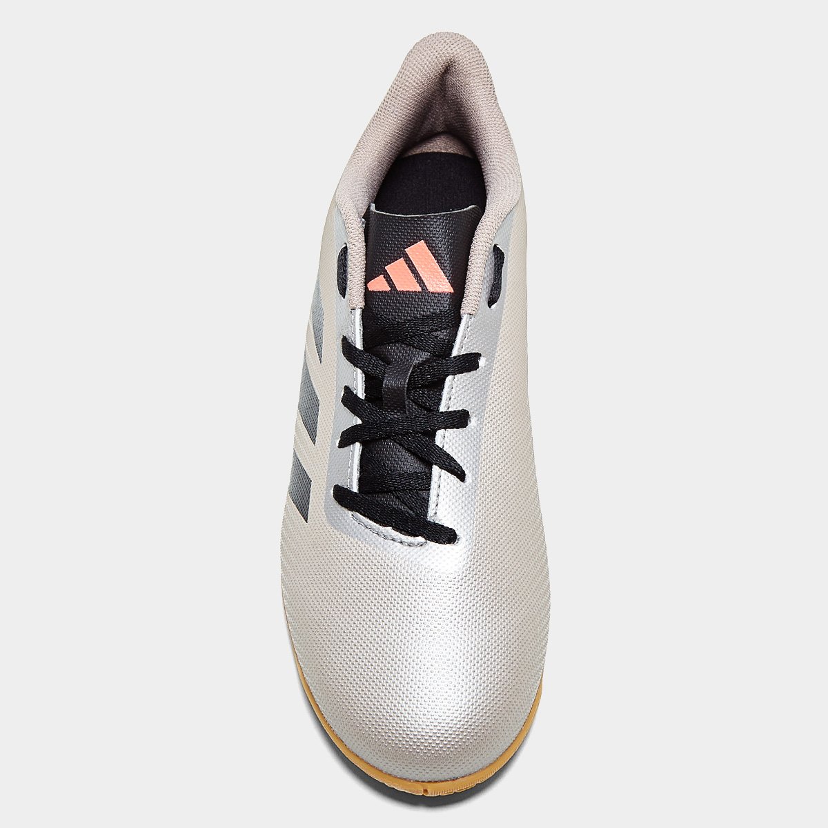 Miniatura Chuteira Futsal Adidas Predator Artilheira 24 Unissex Cinza+Preto - 37