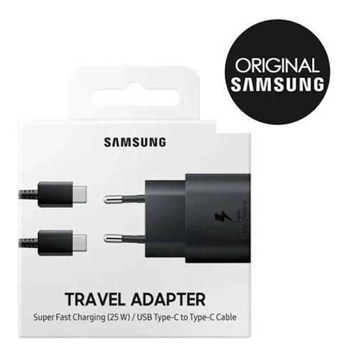 Miniatura Carregador Samsung Super Rápido 25W Preto Galaxy S21/S21