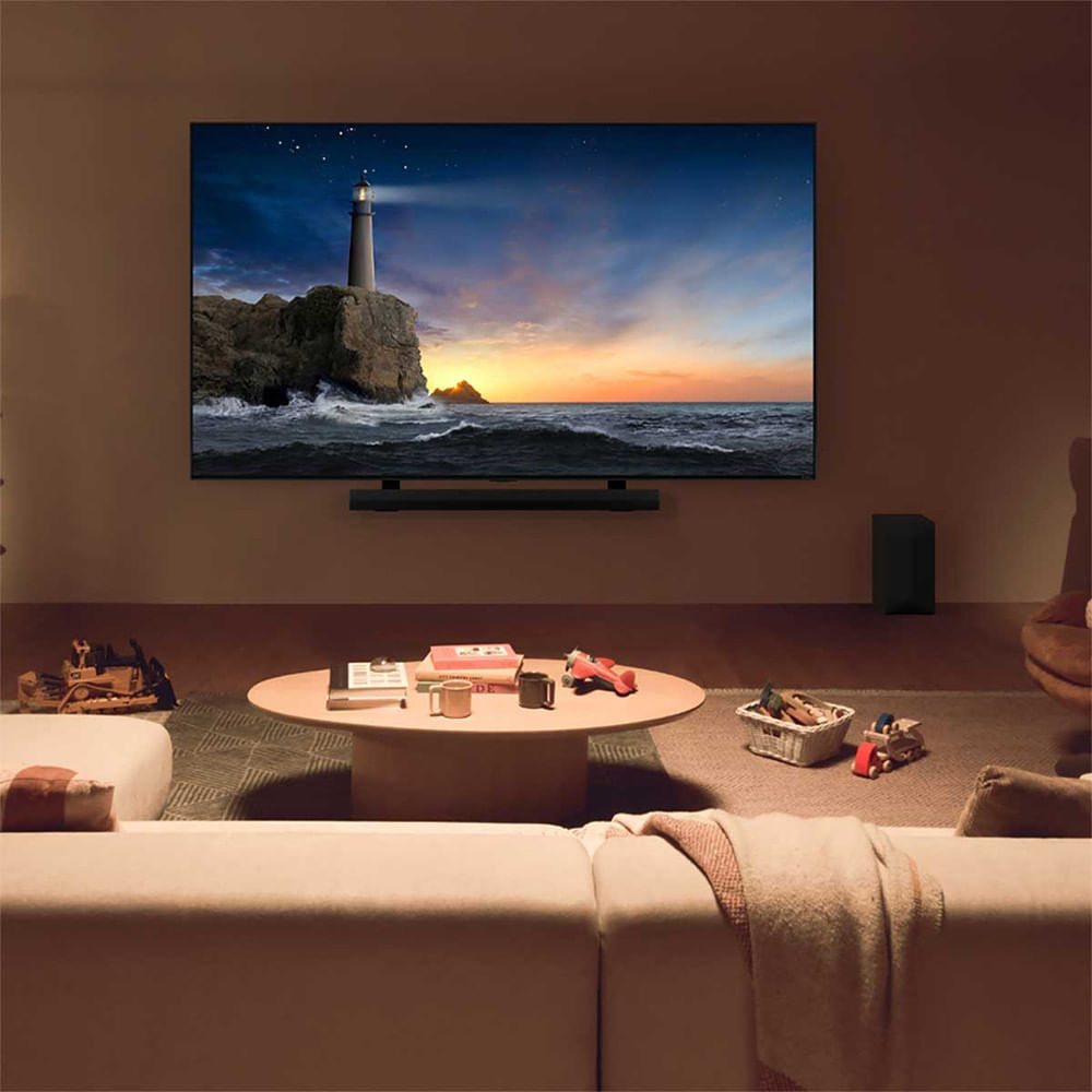 Smart TV LG 55 Polegadas 4K QNED AI ThinQ 55QNED80T Preto - Bivolt