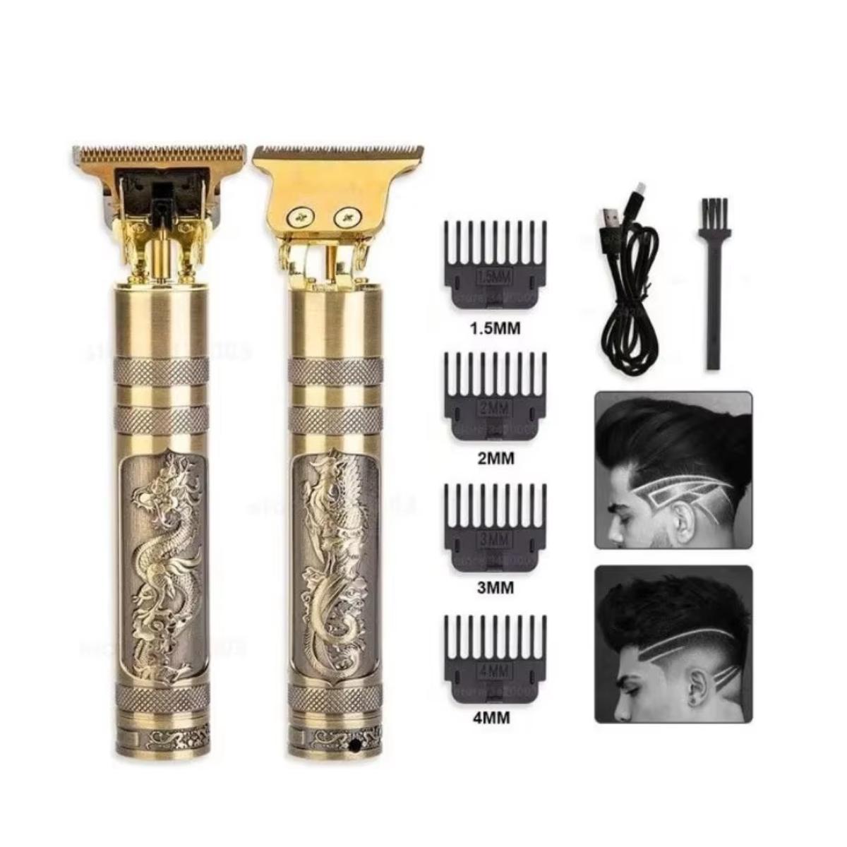 Miniatura Aparador De Pelo Dourado: Design Sofisticado 110V/240V