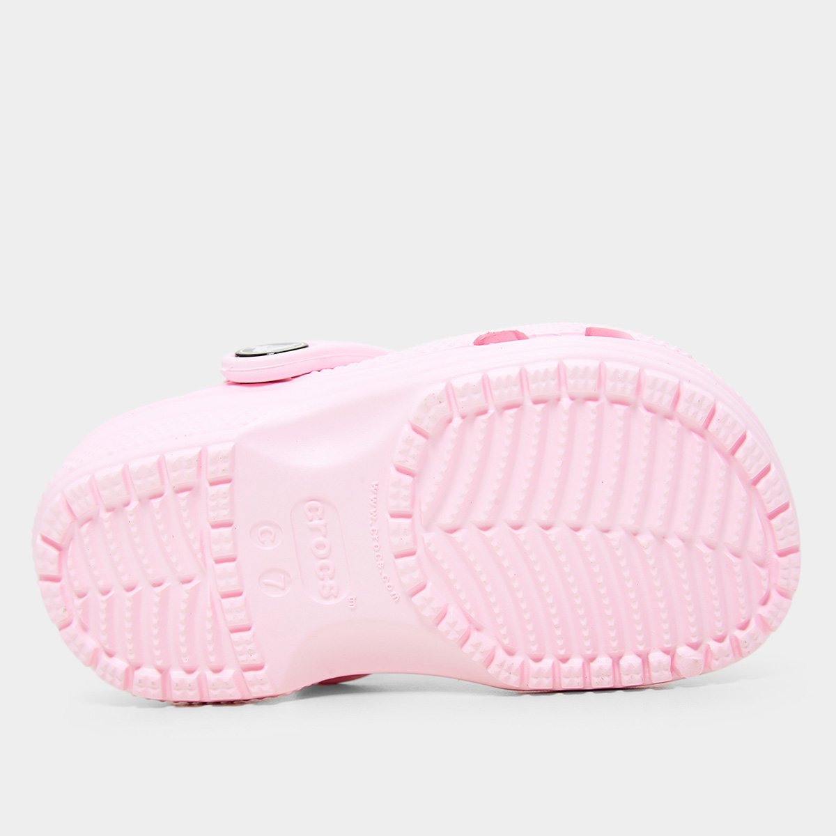 Miniatura Crocs Infantil Classic Clog Feminino Rosa Claro - 22