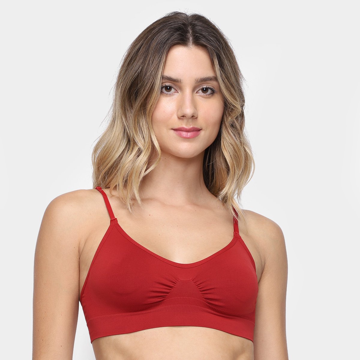 Miniatura Sutiã Lupo Loba Alça Regulável Feminino Vermelho - G