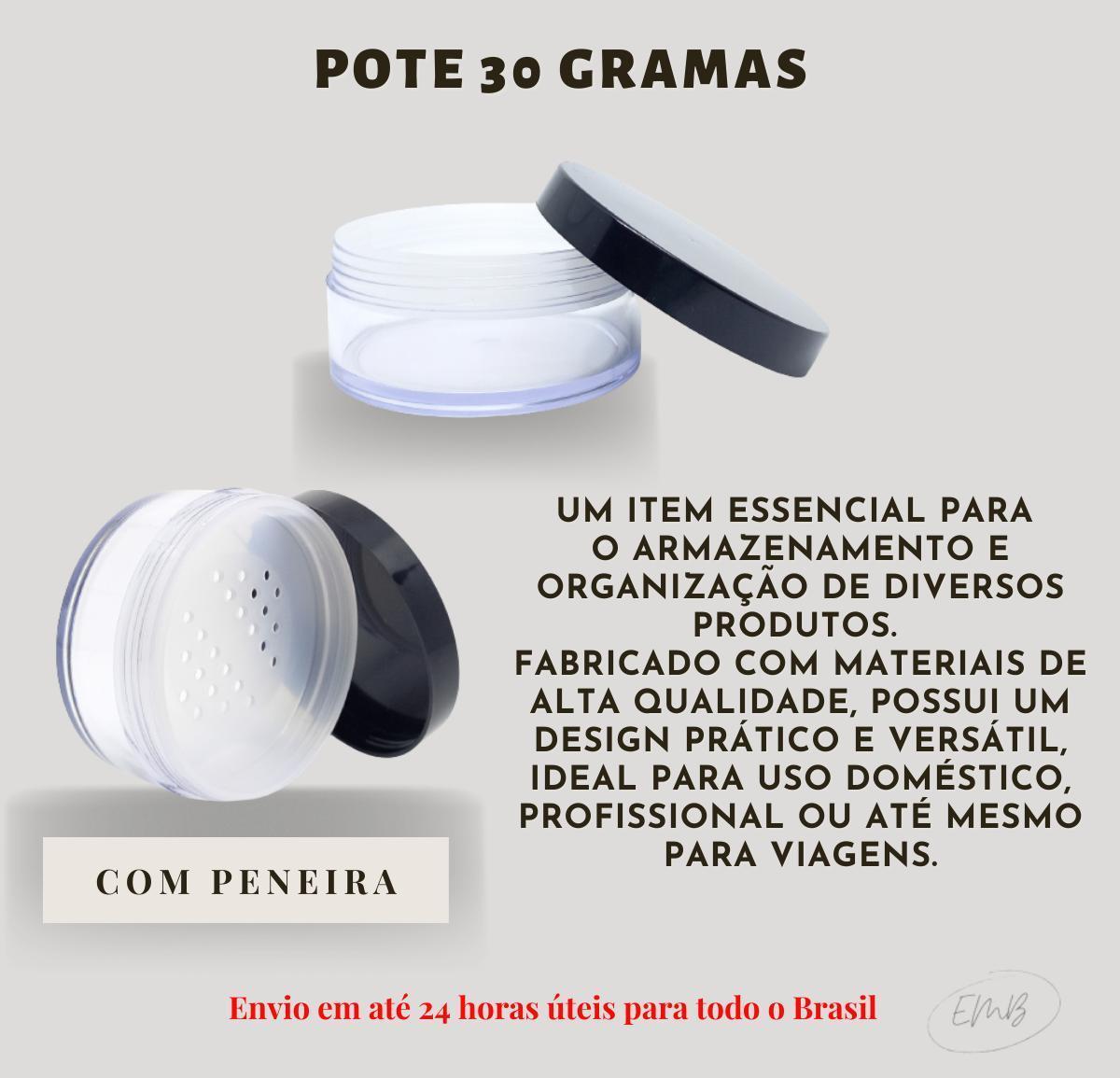Miniatura Kit 25 Potes para Maquiagem 30gr