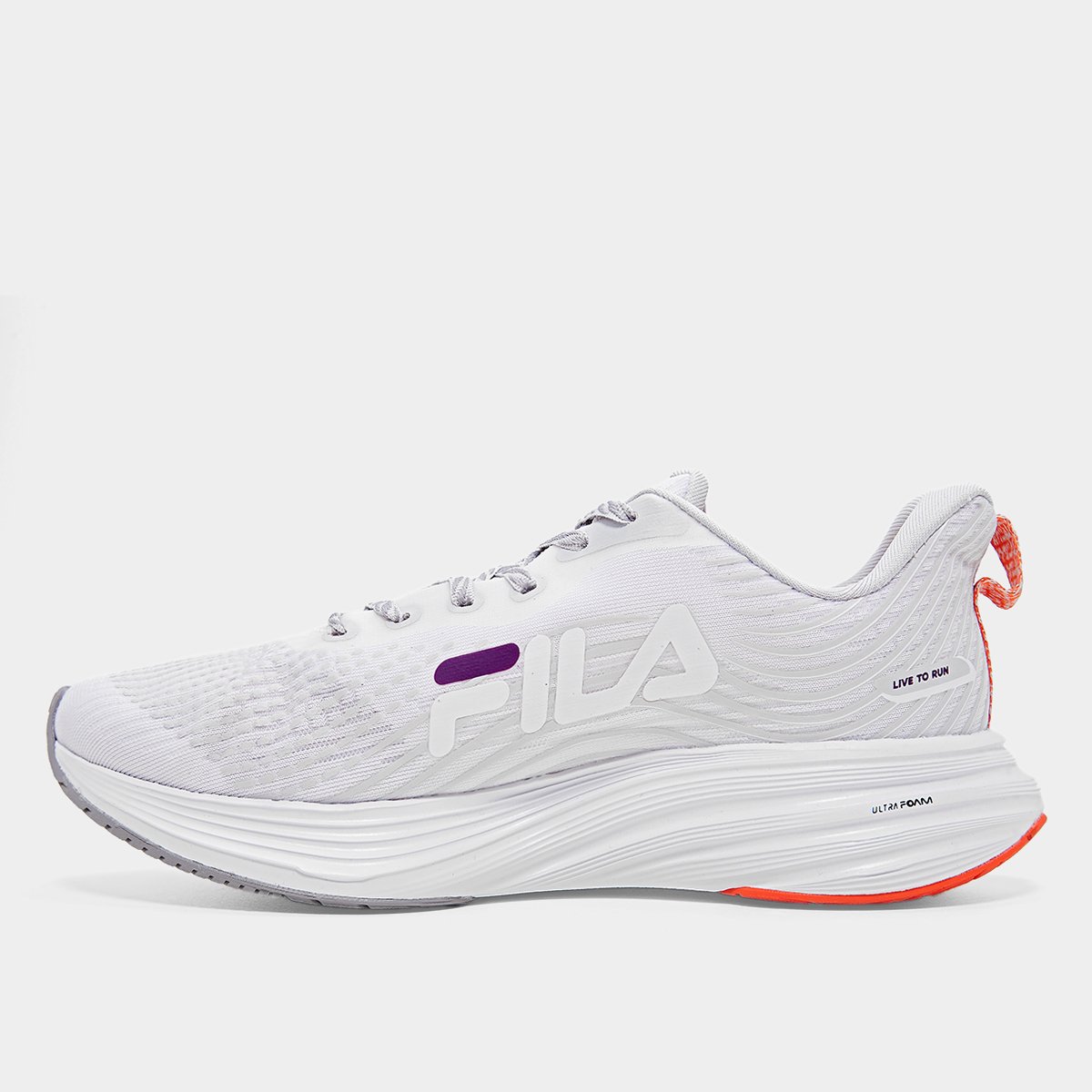 Miniatura Tênis Fila Racer Curve 2 Feminino Cinza+Violeta - 33