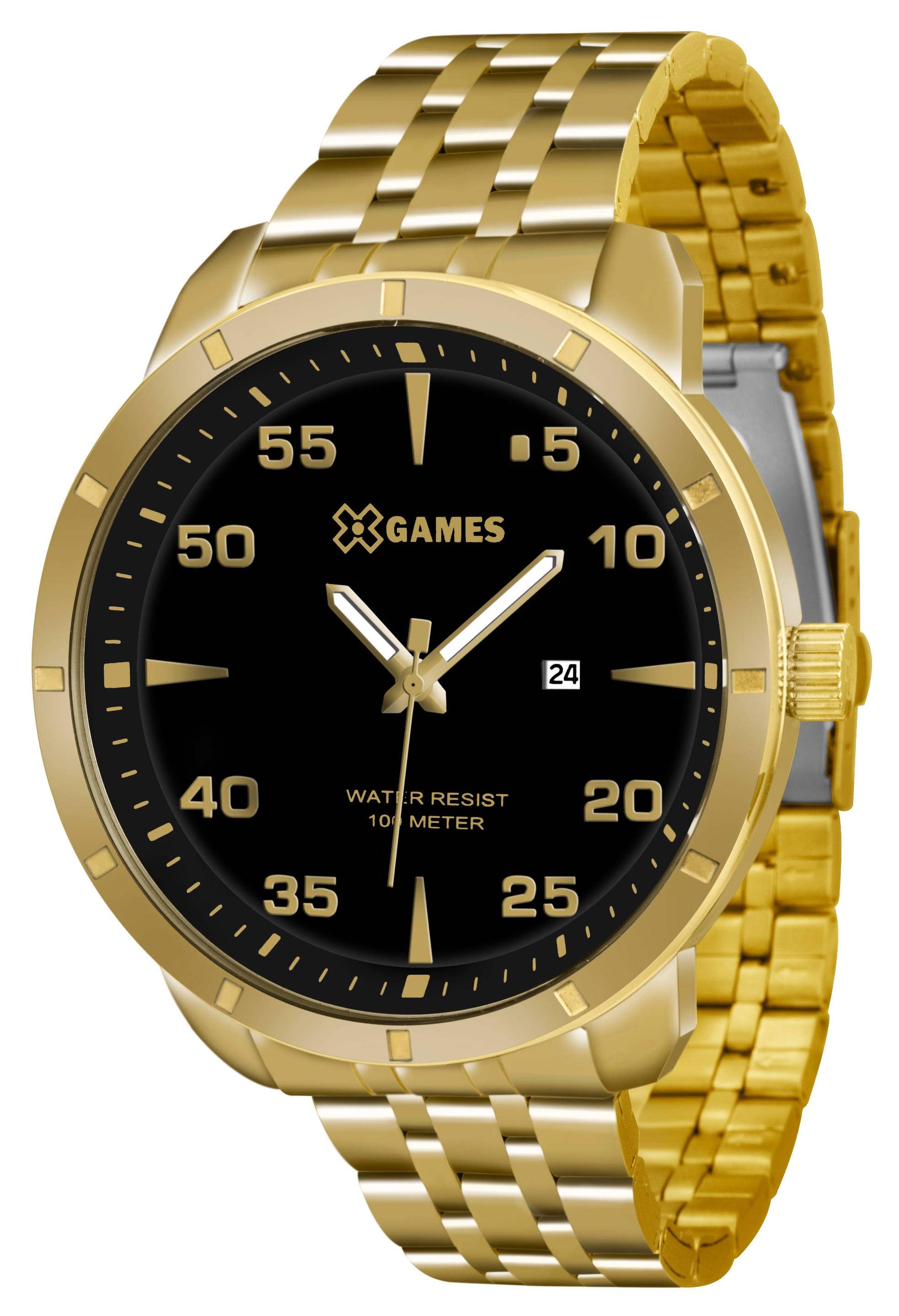 Miniatura Relógio X-games Masculino Xmgs1015 P2kx Dourado