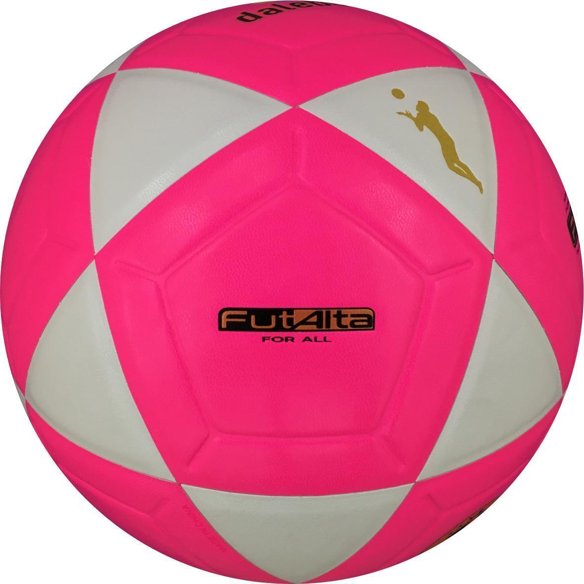 Miniatura Bola De Futalta Dalebol Pro Mulher Rosa E Branca