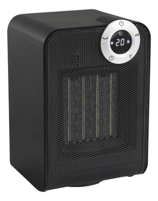 Miniatura Mini Aquecedor Eletrico Preto Ceramico 1500W 127V Importado
