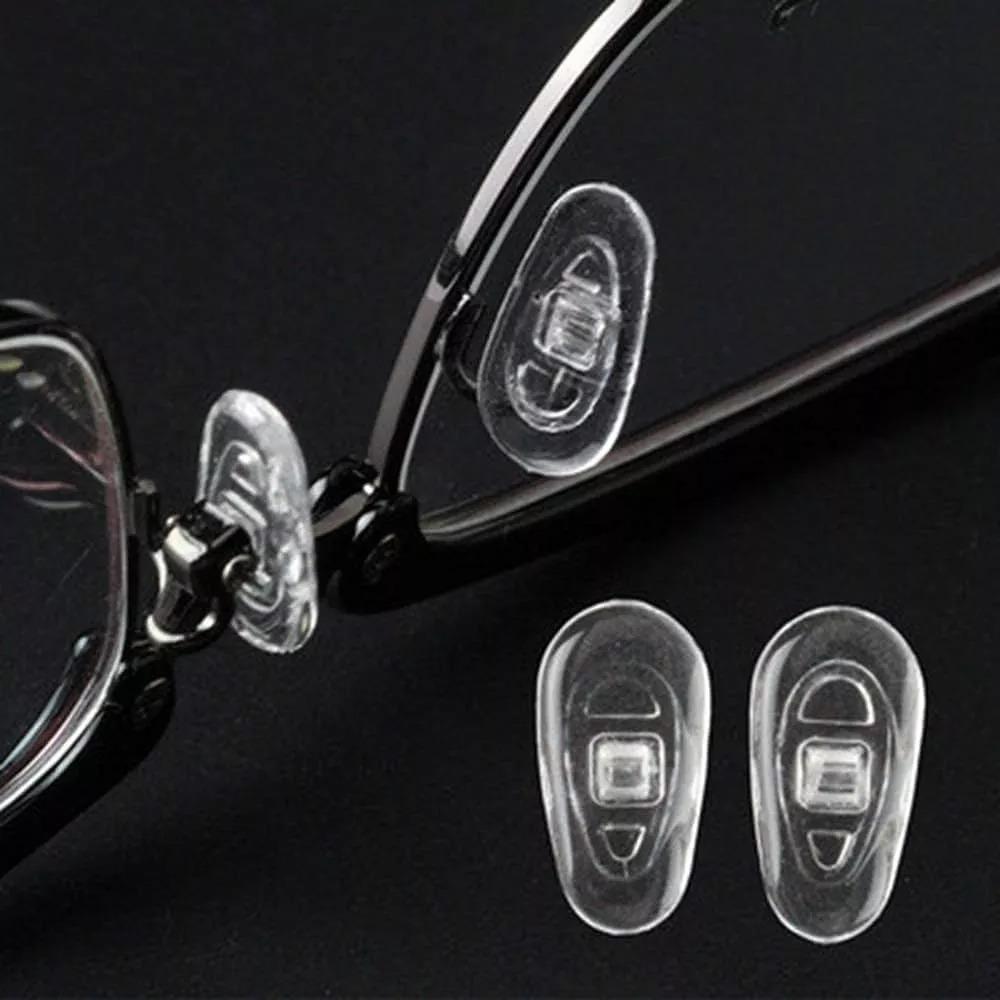 Miniatura Plaqueta Óculos Silicone Encaixe Parafuso 13mm Transparente