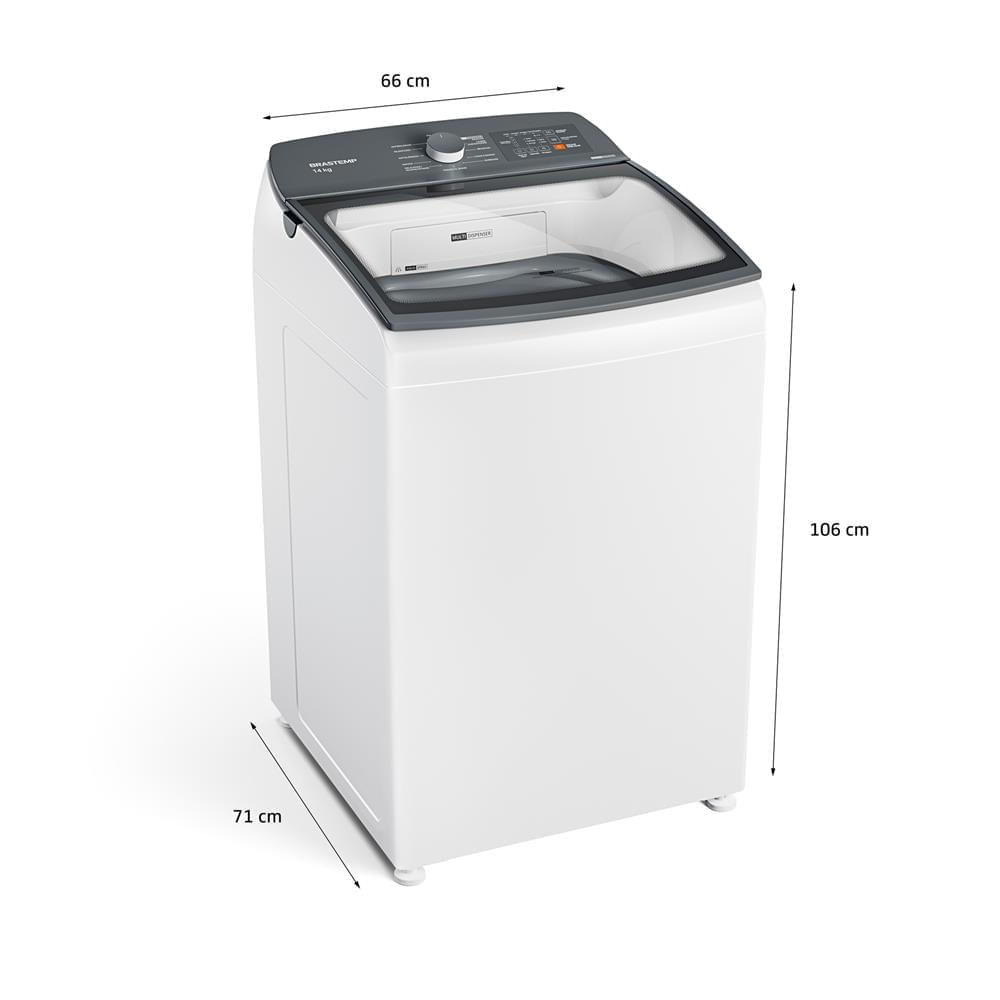 Máquina de Lavar Brastemp 14Kg Branca com Ciclo Tira Manchas Advanced e Smart Sensor - BWK14BB 220v