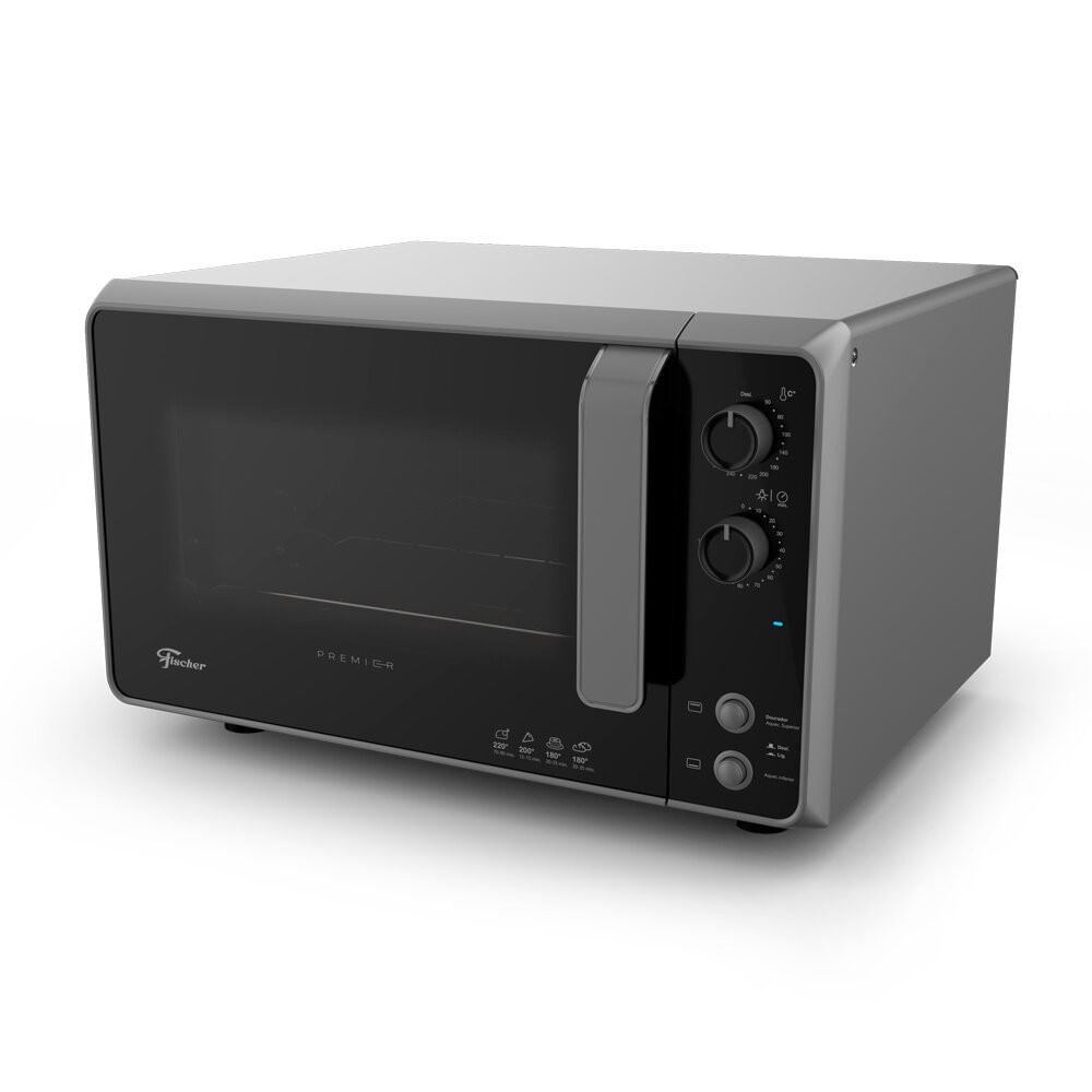 Miniatura Forno Elétrico Fischer Premier 48 Litros 1750W Prata - 110V
