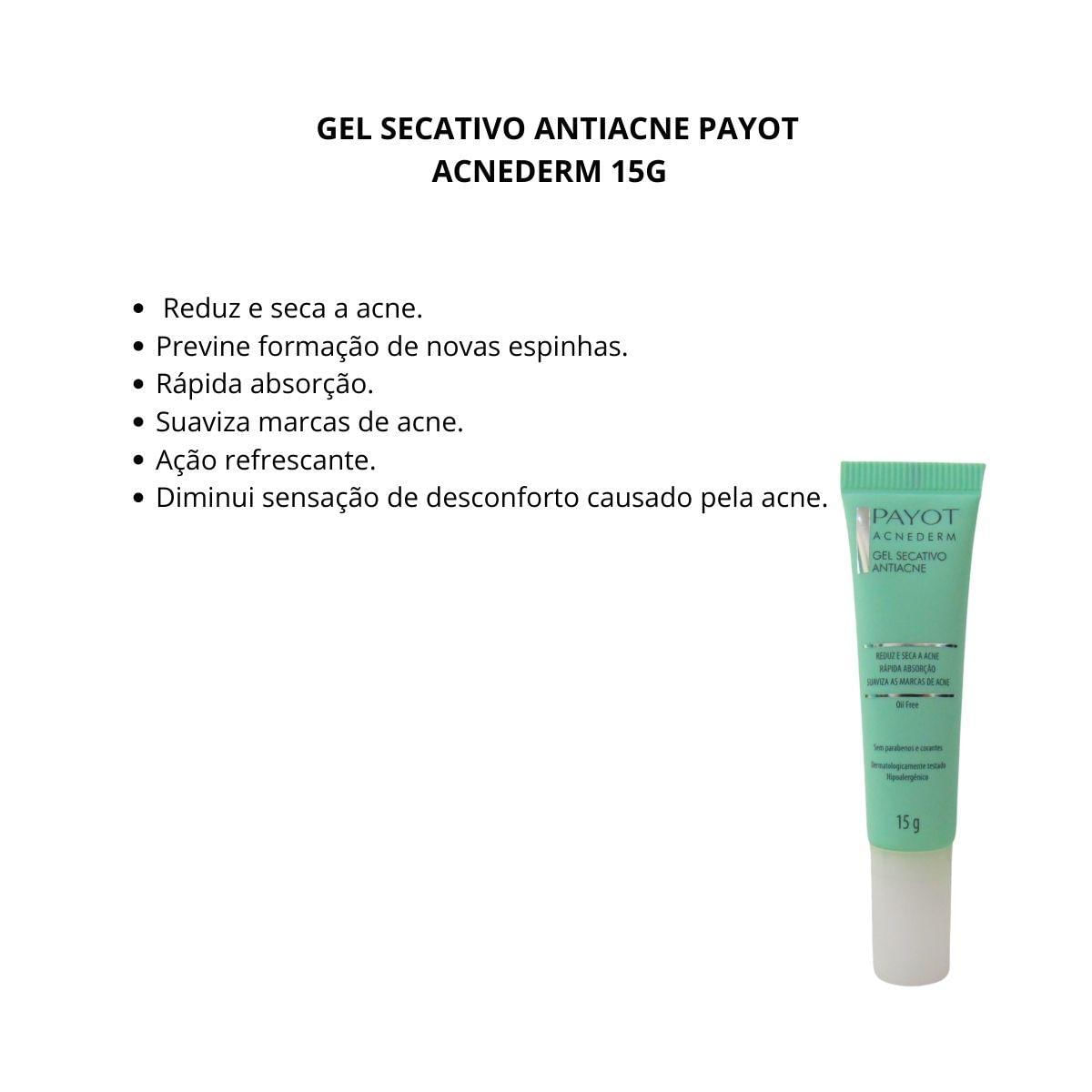 Miniatura Gel Secativo Antiacne Payot Acnederm 15G