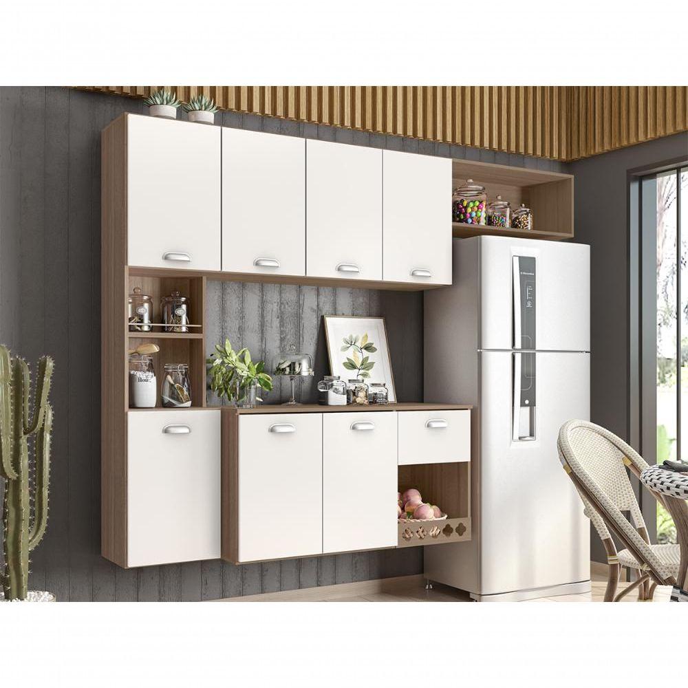 Miniatura Cozinha Compacta 7Pts 10019 Carvalho Oak OffWhite