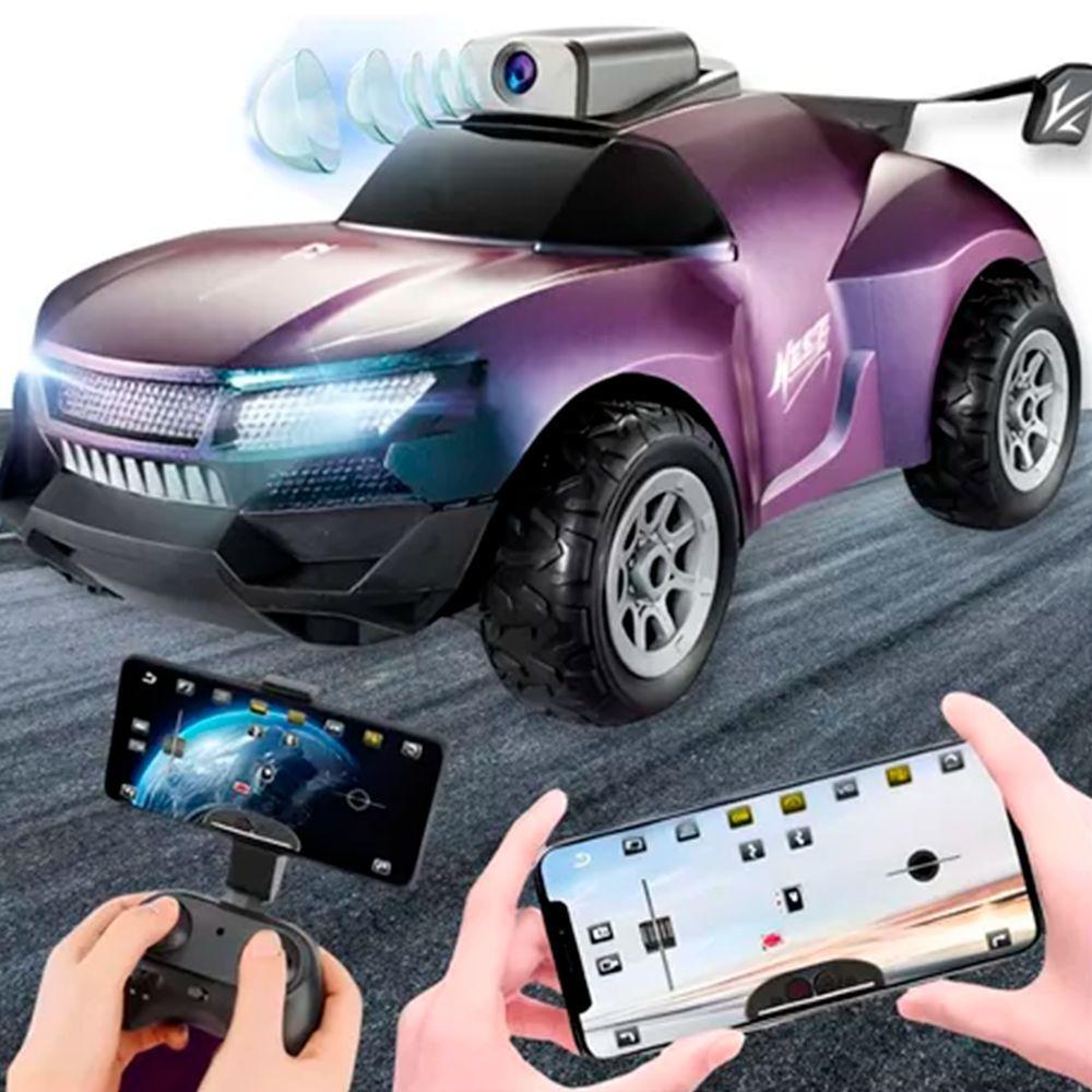 Miniatura Carrinho Controle Remoto Com Câmera Wifi Carro Recarregável Gradiente