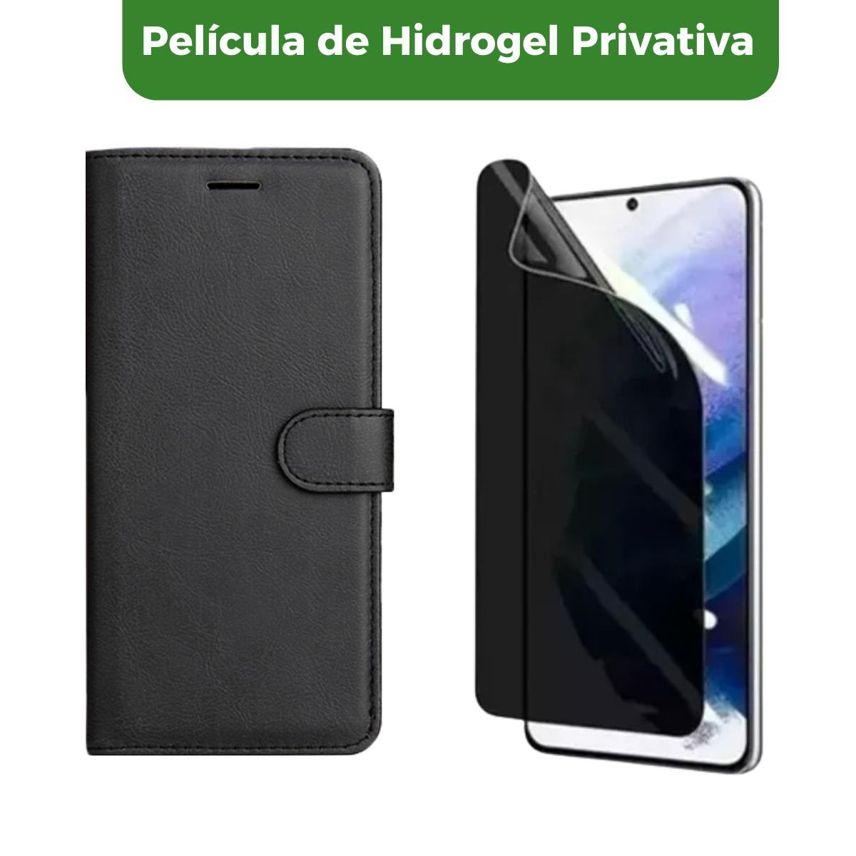 Capa Carteira + Pelicula Hidrogel Privativa Para Samsung A56
