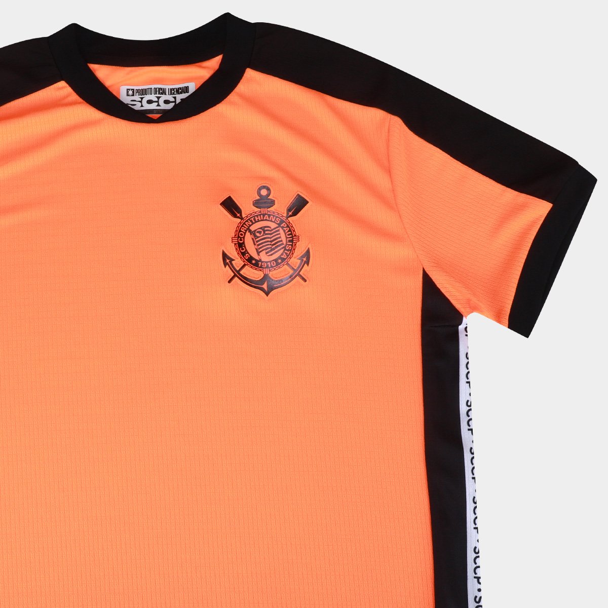 Miniatura Camisa Corinthians Friso Masculina Laranja - EGG