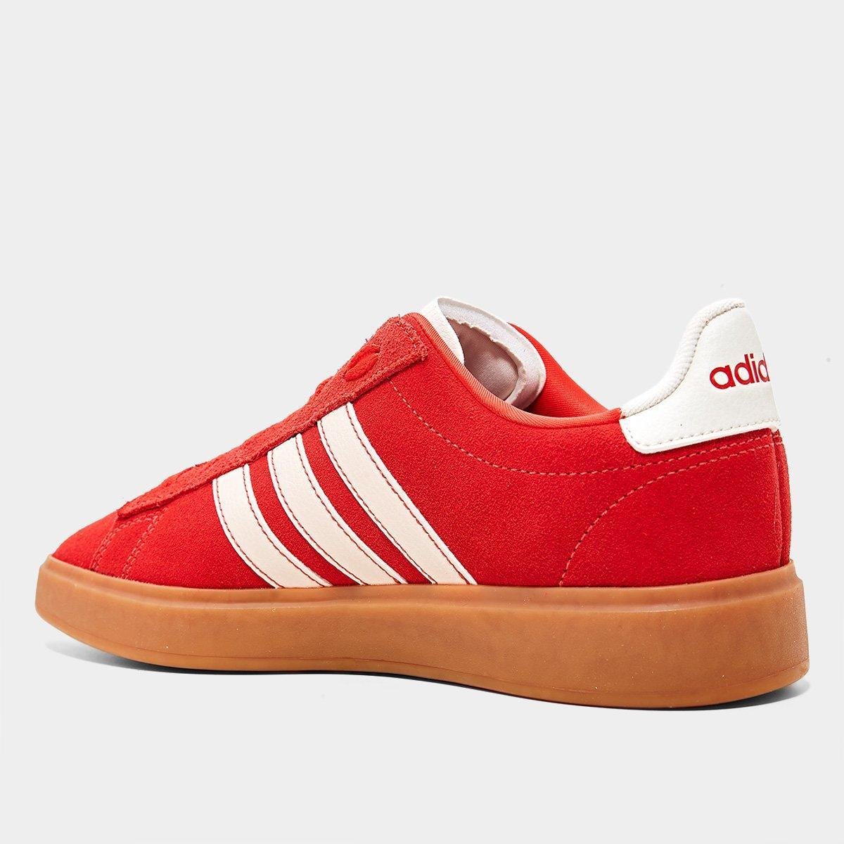 Miniatura Tênis Adidas Grand Court 2.0 Feminino Vermelho - 34