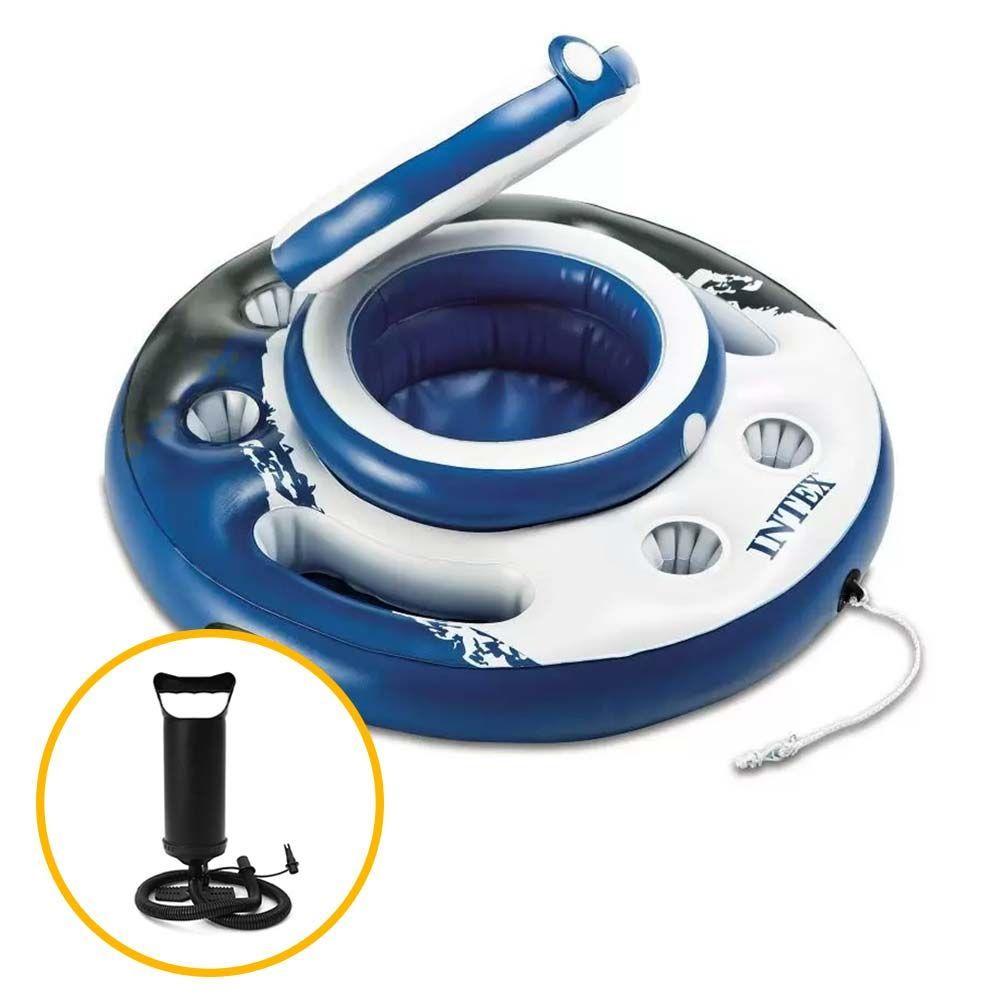 Miniatura Bar Cooler Inflável Flutuante Intex 15 Litros + Bomba Inflar