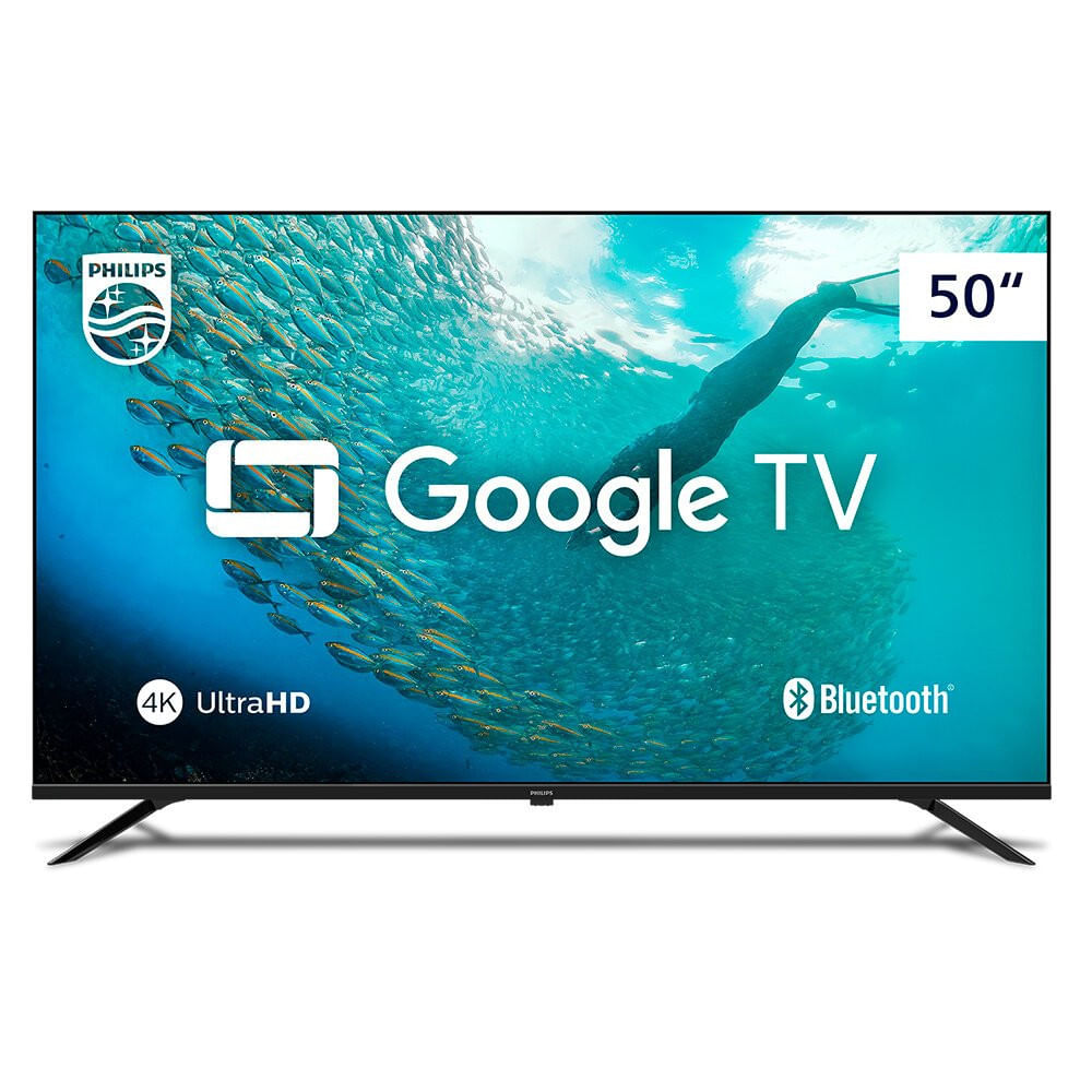 Miniatura Smart TV Philips 50 4K UHD, Google TV, Dolby Audio - 50PUG7019/78 Preto - Bivolt