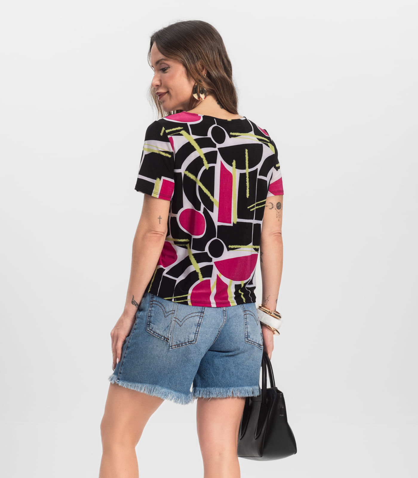 Miniatura Blusa Feminina Infinita Cor Preto G