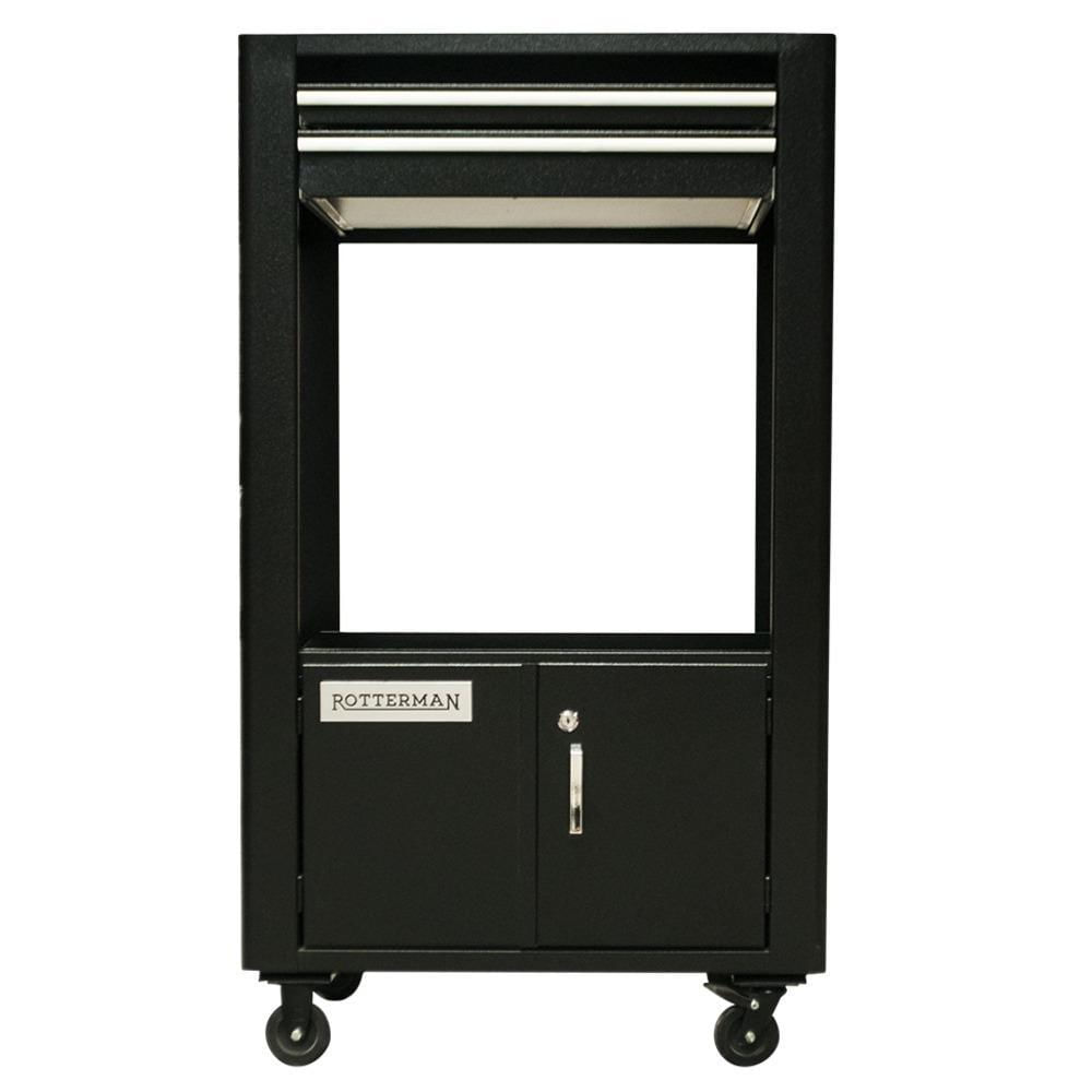 Miniatura Rack Móvel Computador Semi Aberto Rll-26P Rotterman Preto