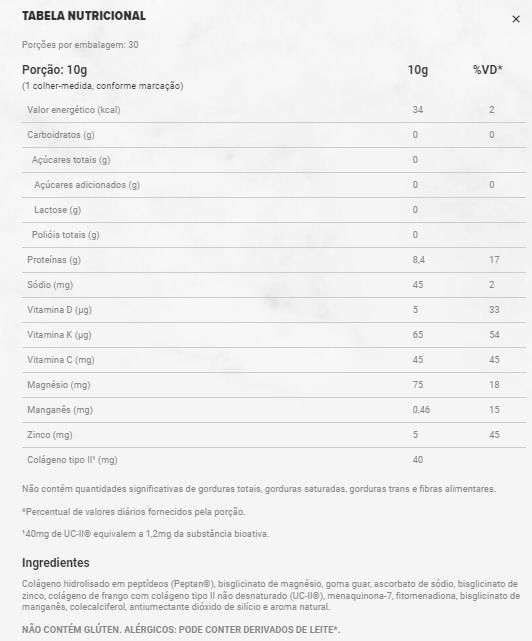 Miniatura Colágeno Collagen 2 Joint Neutro Essential Nutrition 300G