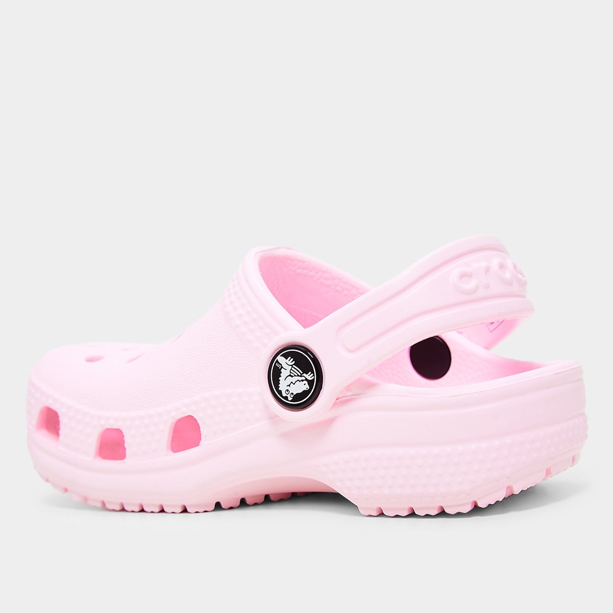 Miniatura Crocs Infantil Classic Clog Feminino Rosa Claro - 22