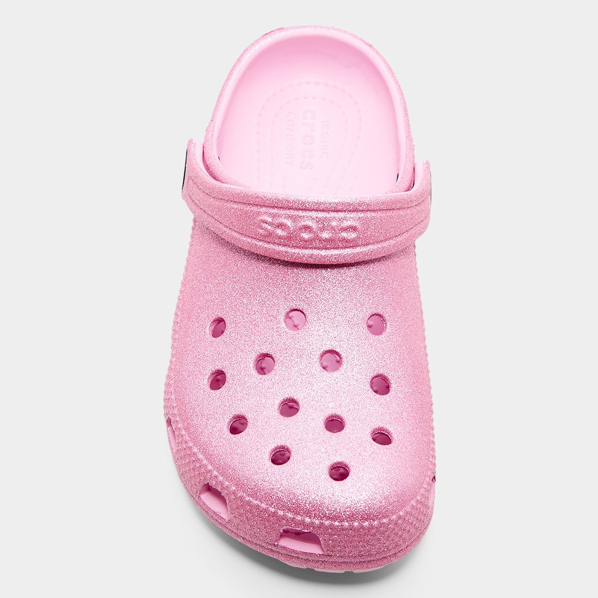 Miniatura Crocs Infantil Classic Glitter Clog K Menina Pink - 29