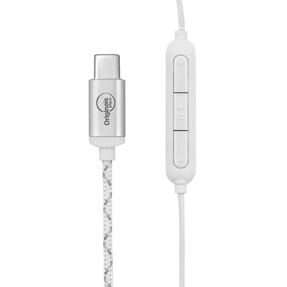 Miniatura Fone de Ouvido com fio, USB-C, We.Duo N60, Originais iPlace