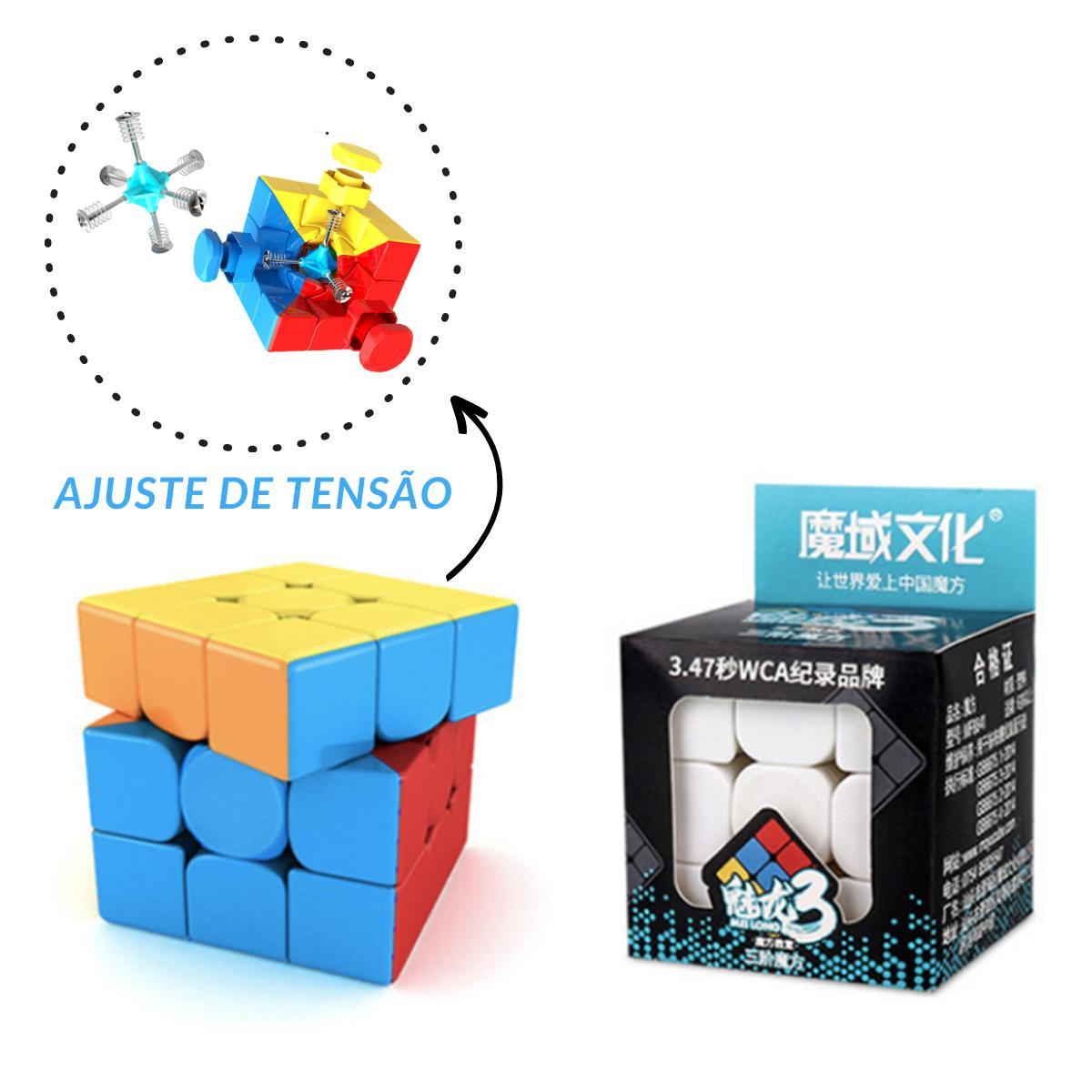 Miniatura Cubo Mágico 3X3X3 Para Jogo De Diversão Colorido