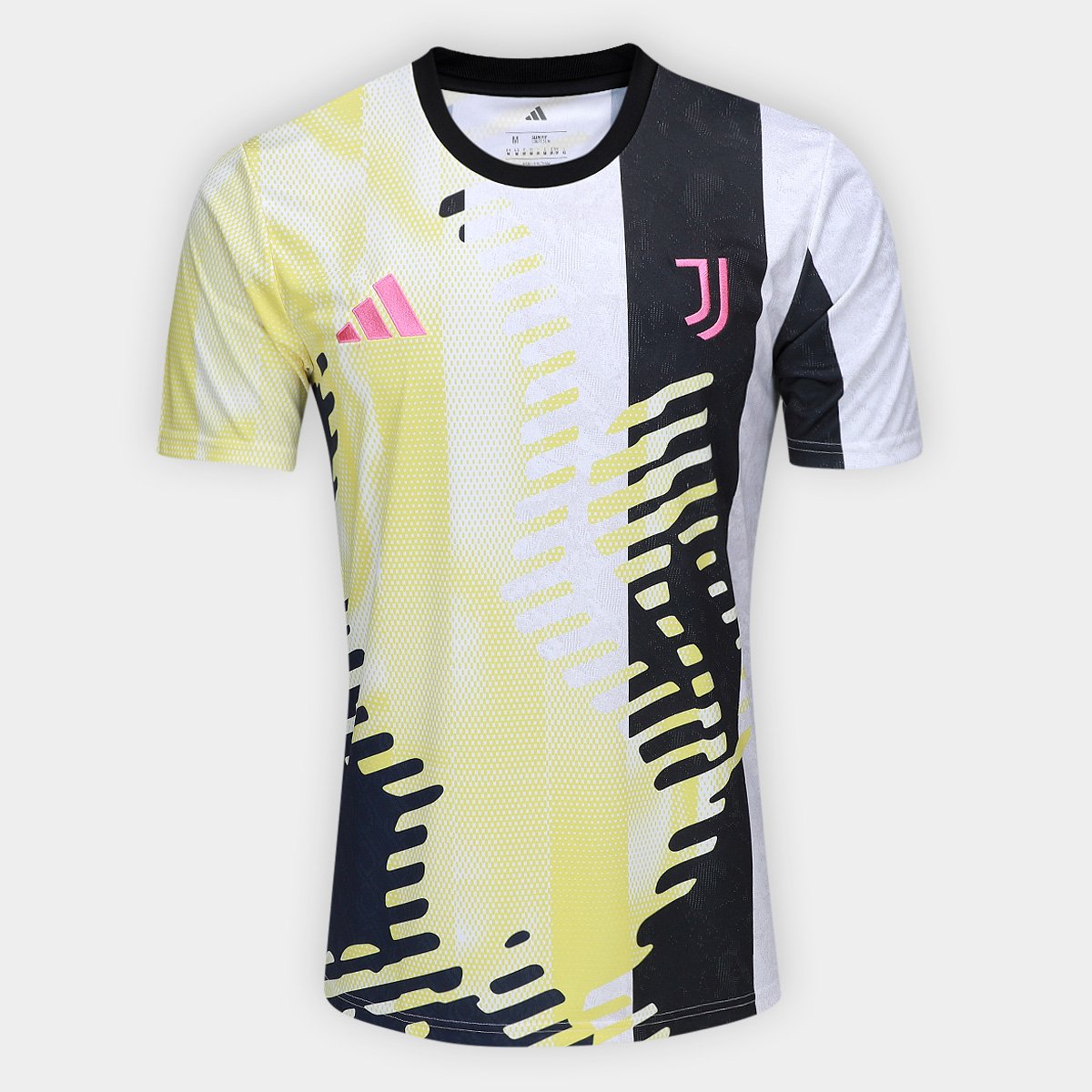 Miniatura Camisa Juventus 25/26 Pré Jogo Adidas Masculina Amarelo+Preto - EGG