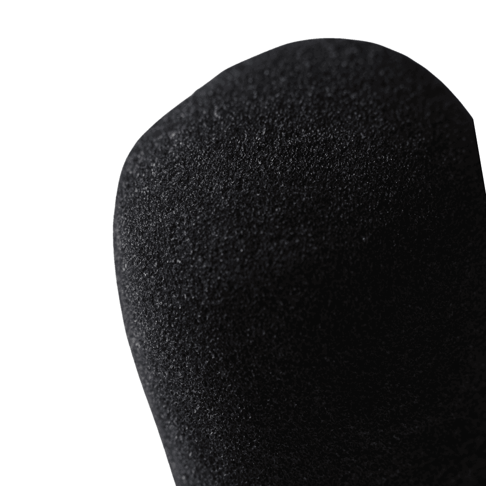 Miniatura Espuma Preta Protetora Anti Puff p/ Microfones c/ Fio e s/Fio