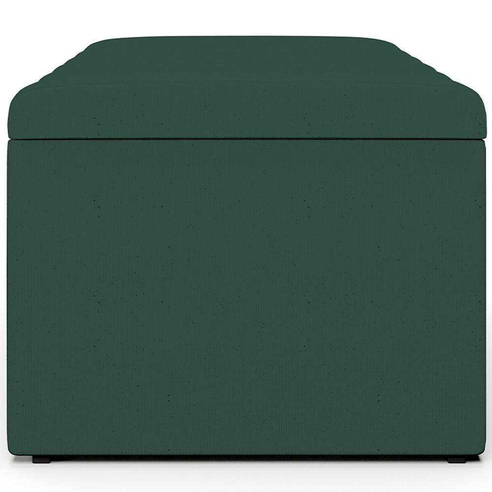 Miniatura Calçadeira Recamier Baú Dália 100X50cm W01 Verde Musgo