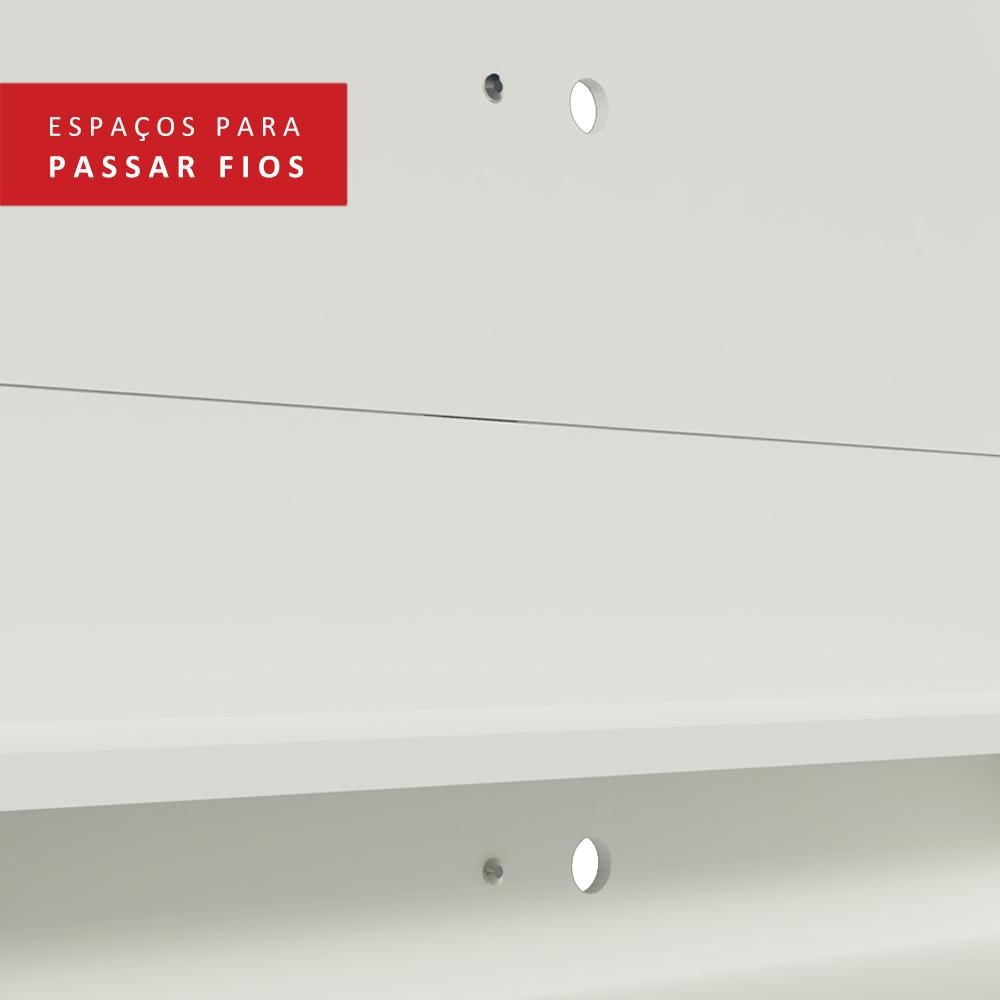 Painel para TV até 60 Polegadas Madesa Alfa - Branco Branco