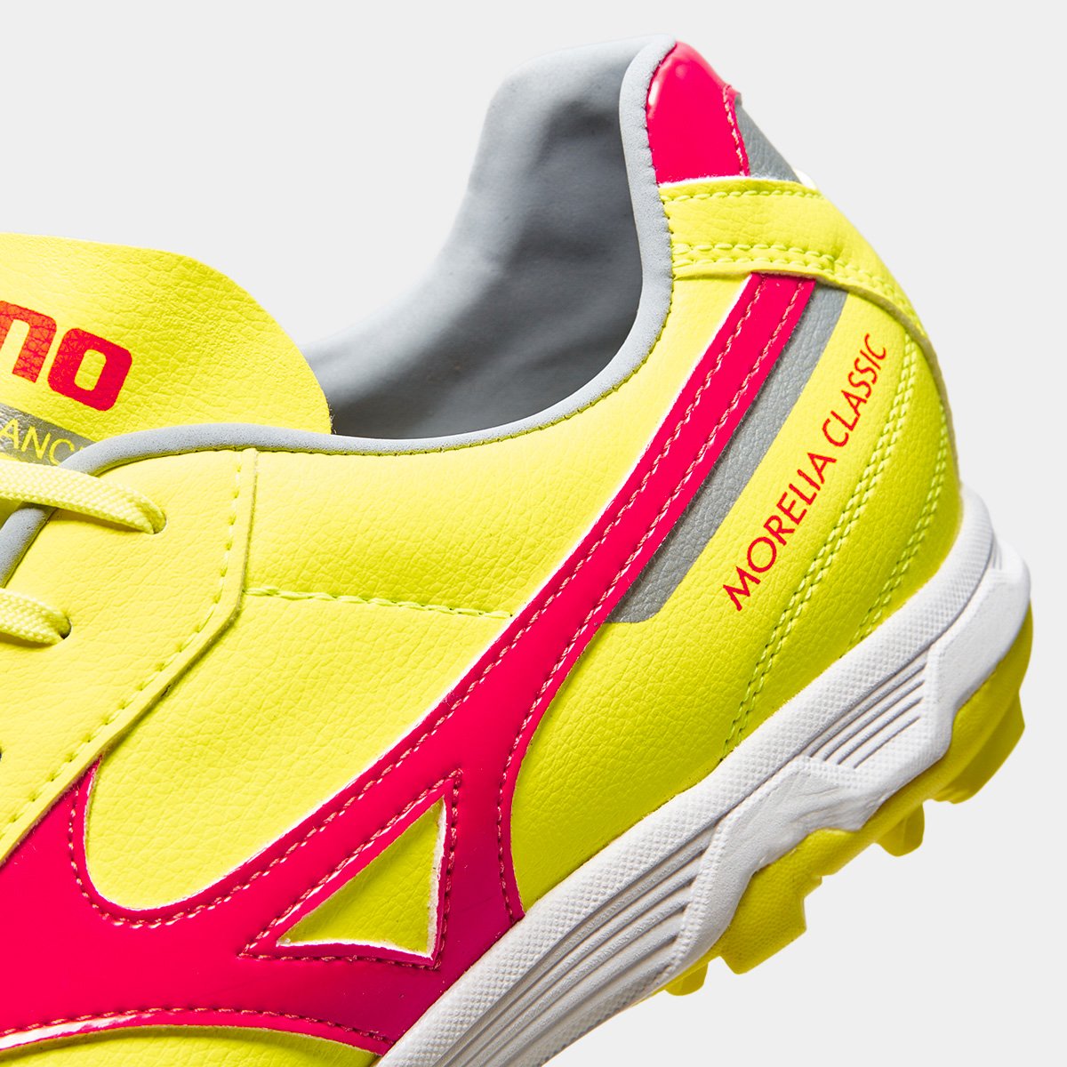 Chuteira Society Mizuno Morelia Classic Unissex Amarelo+Laranja - 38