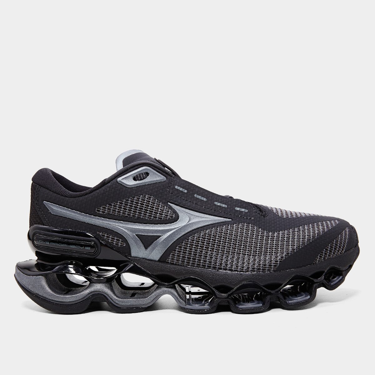 Miniatura Tênis Mizuno Wave Prophecy 15 Preto+Cinza - 34