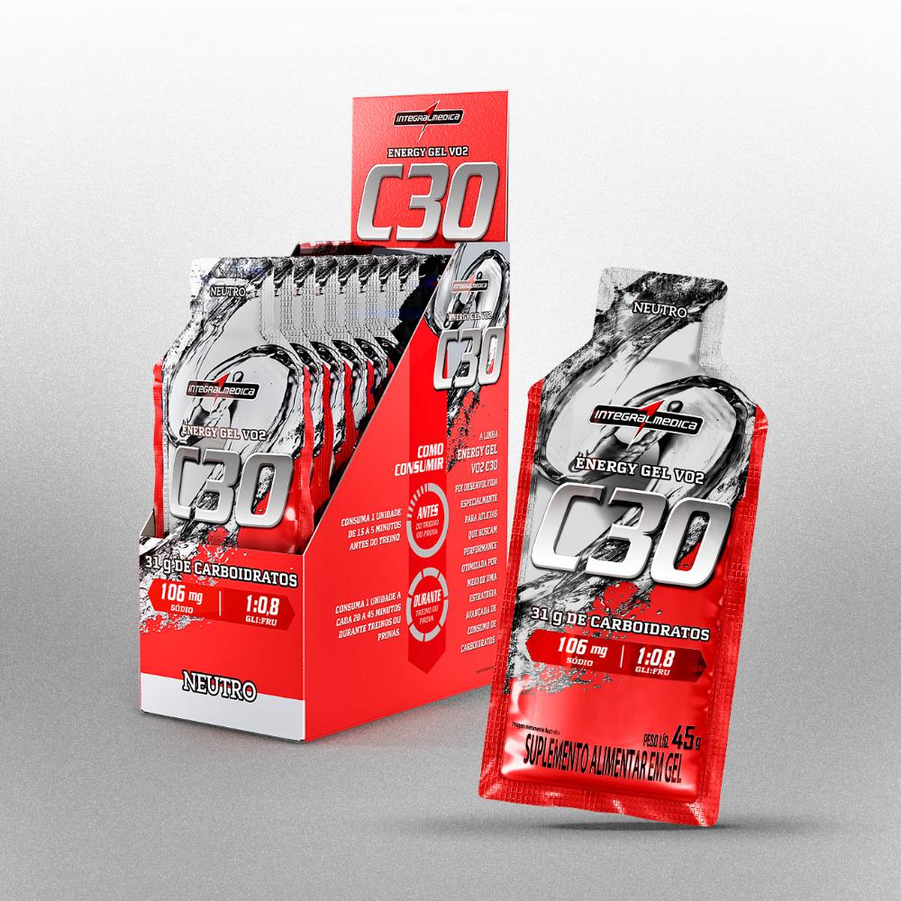 VO2 Energy Gel C30 450g Integralmédica 10 unid