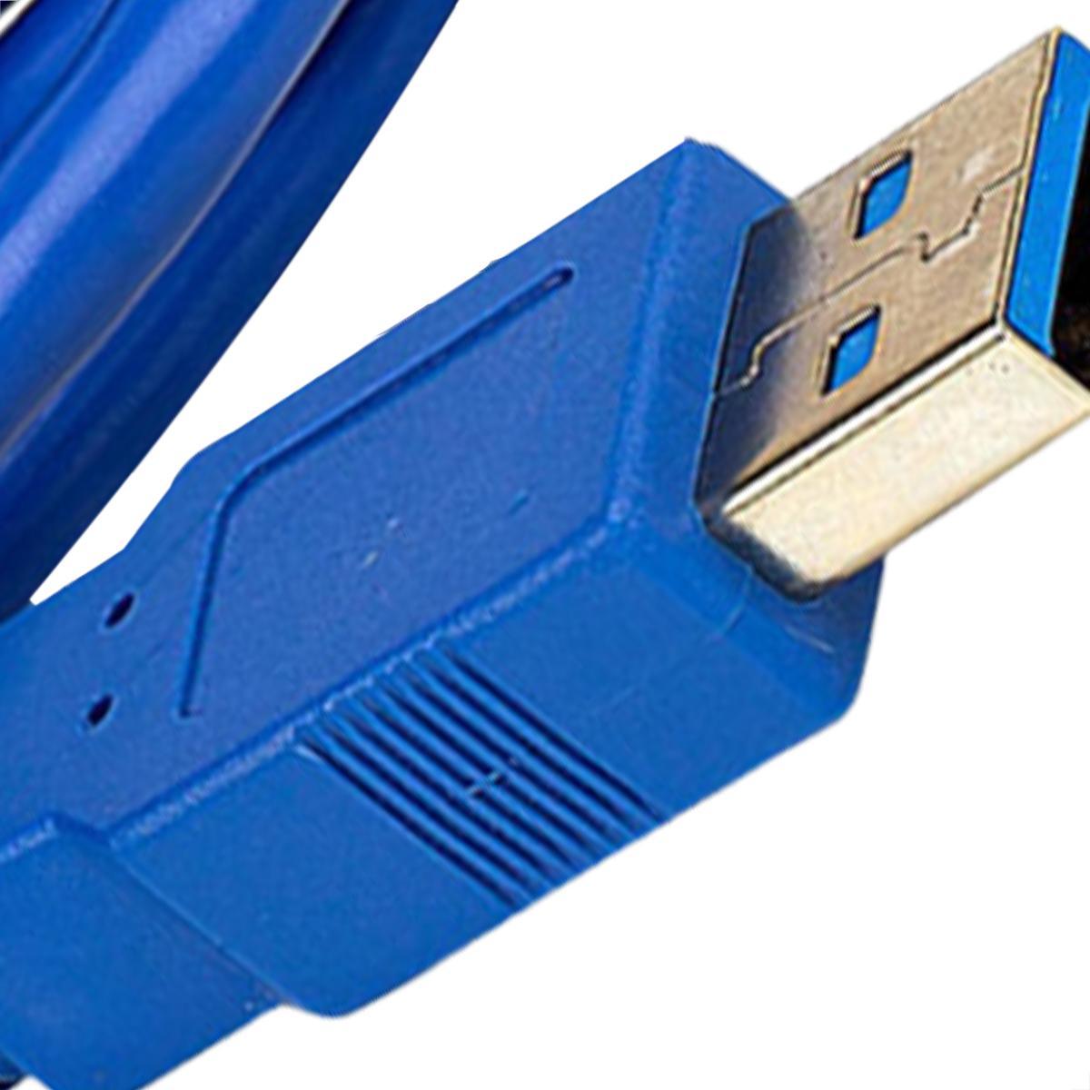 Miniatura Cabo Usb 3.0 A Macho + Usb 3.0 A Macho - 1 Metro
