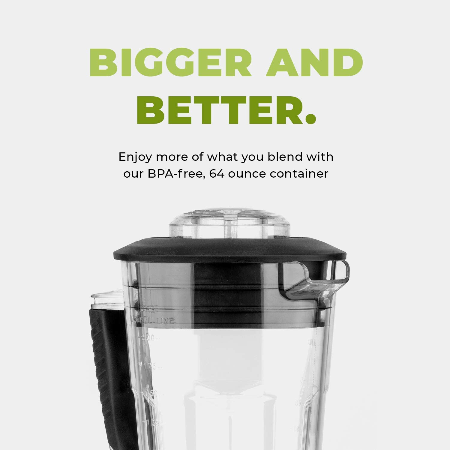 Miniatura Cleanblend Commercial Blender 64 Oz Countertop Blender 1800 Watt Base High Performance Ice Crusher Large Smoothie Blender Food Processor Frozen Fruit or Hot Soups