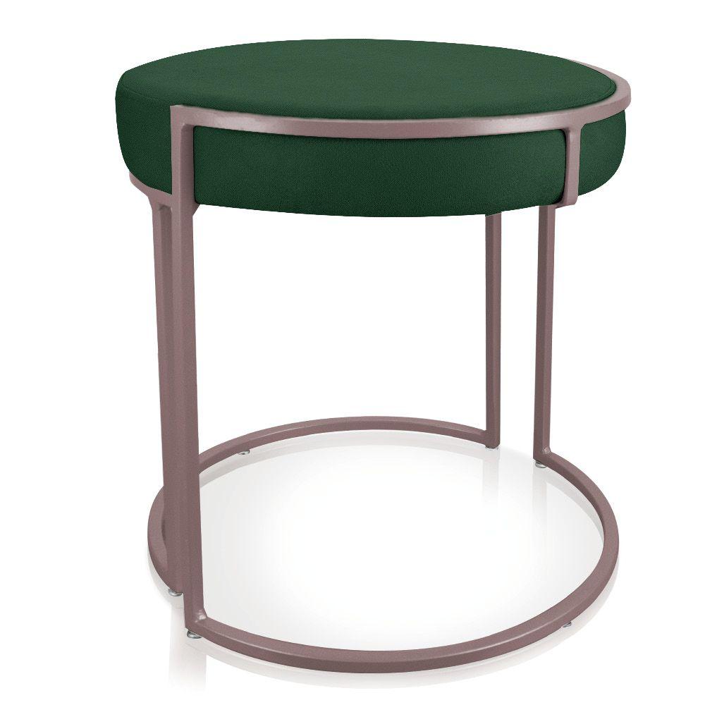Miniatura Puff Love Suede Base Rose D'rossi Cor Verde