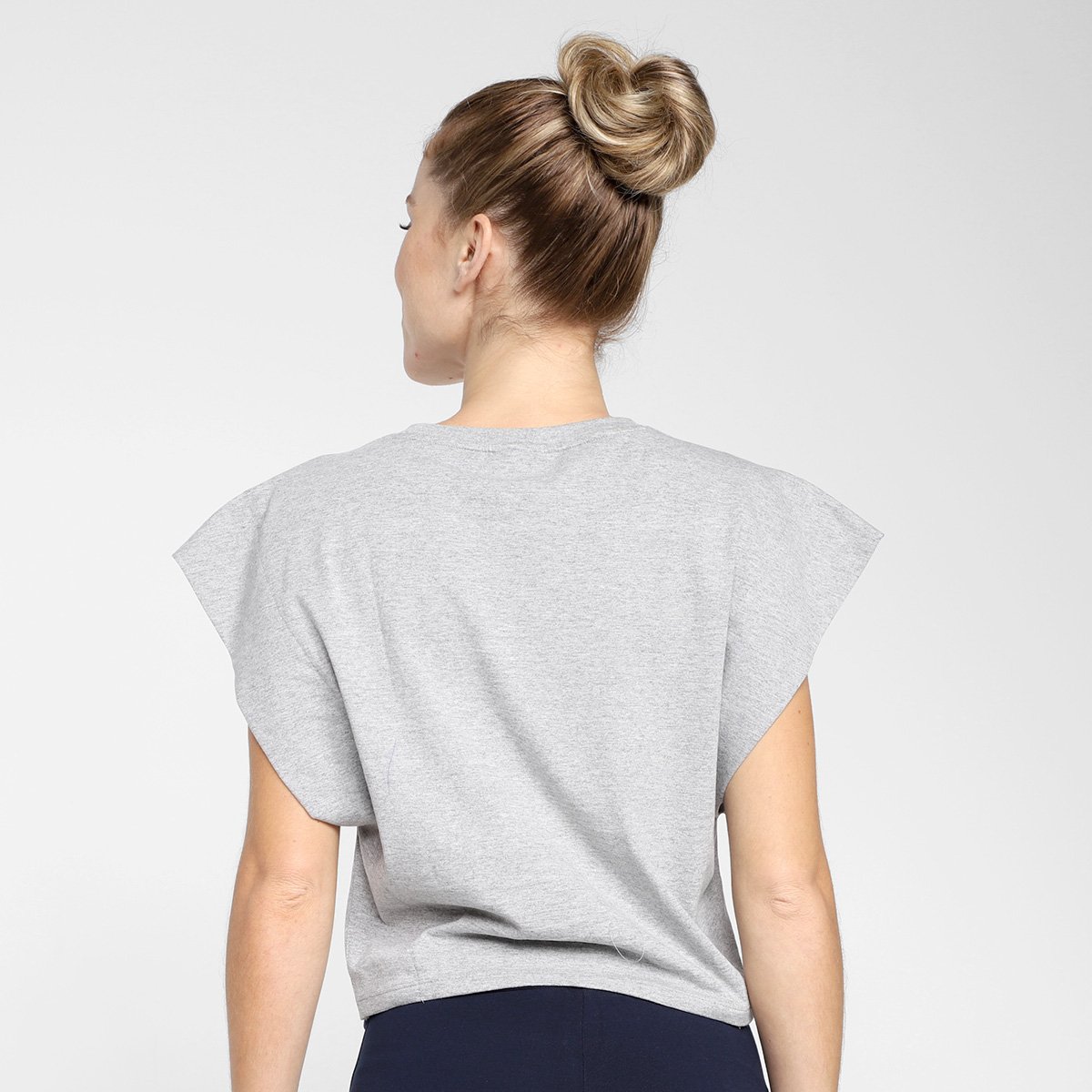 Miniatura Blusa Fila Dani Feminina Cinza - G