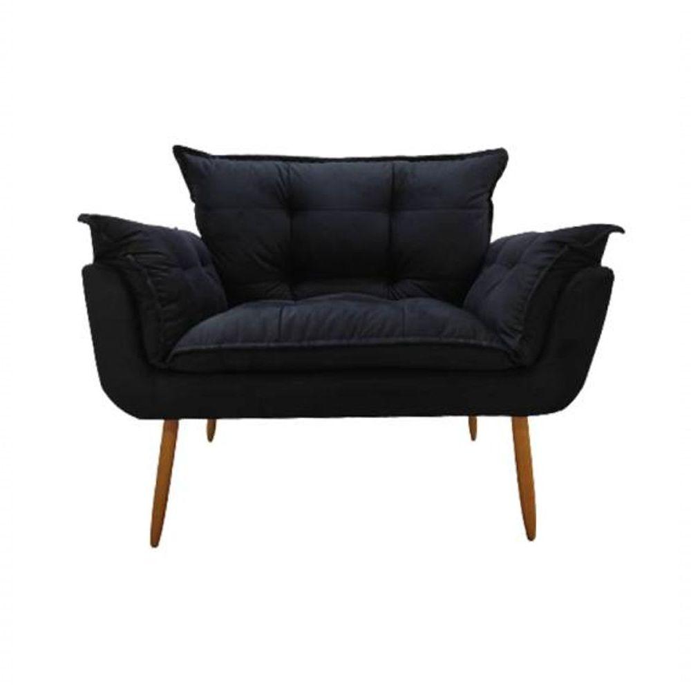 Miniatura Namoradeira 2l Bela Veludo - Palladium Decor Cor Preto