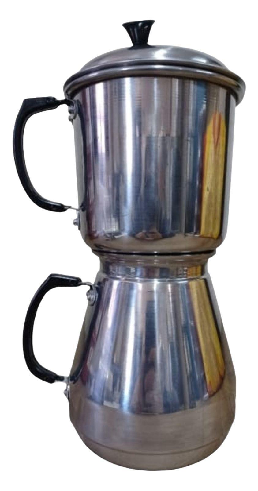 Miniatura Cafeteira Italiana Espelhada 1,5 Litro Mp Aluminio Polido
