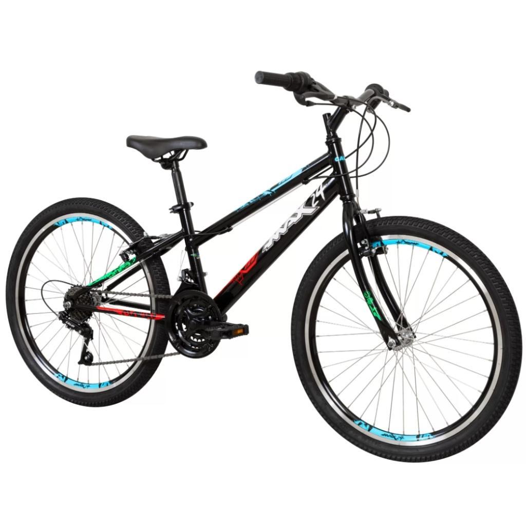 Miniatura Bicicleta Caloi Max R24 21V Preto Aro 24