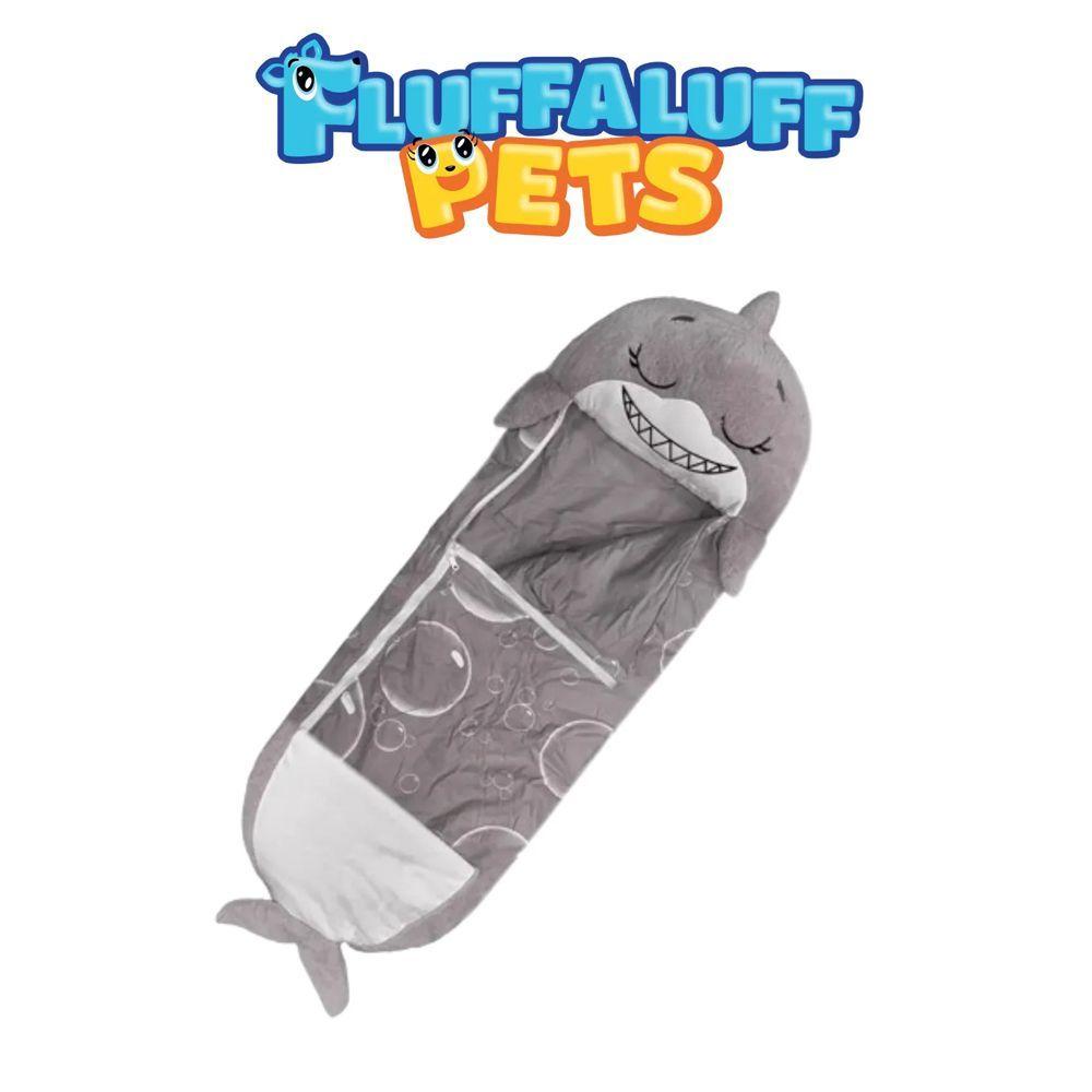 Miniatura Saco De Dormir Tubarão + Fronha Tubarão Fluffaluff Pets